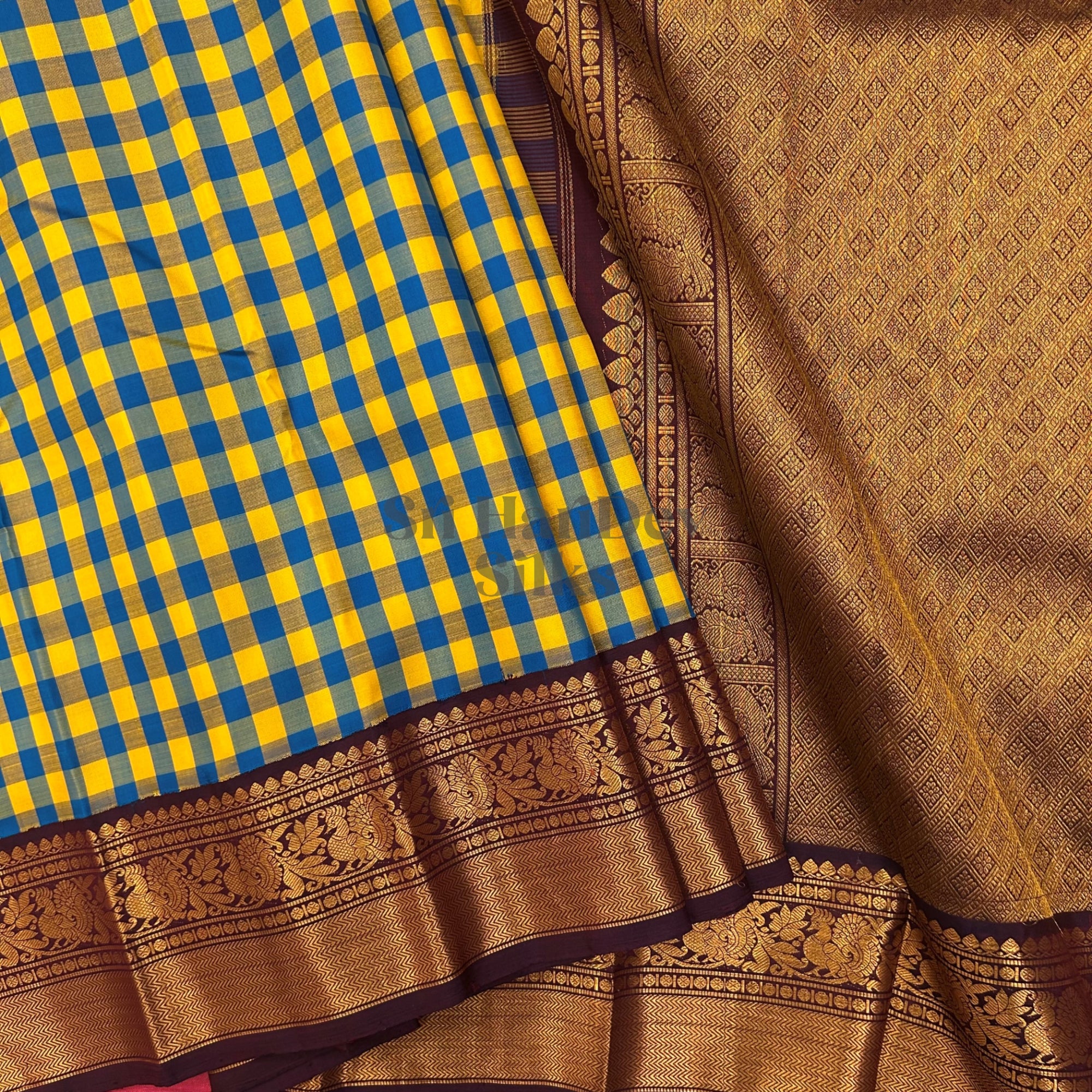 SHS9199 Kanchipuram Pure Handloom Silk Sari