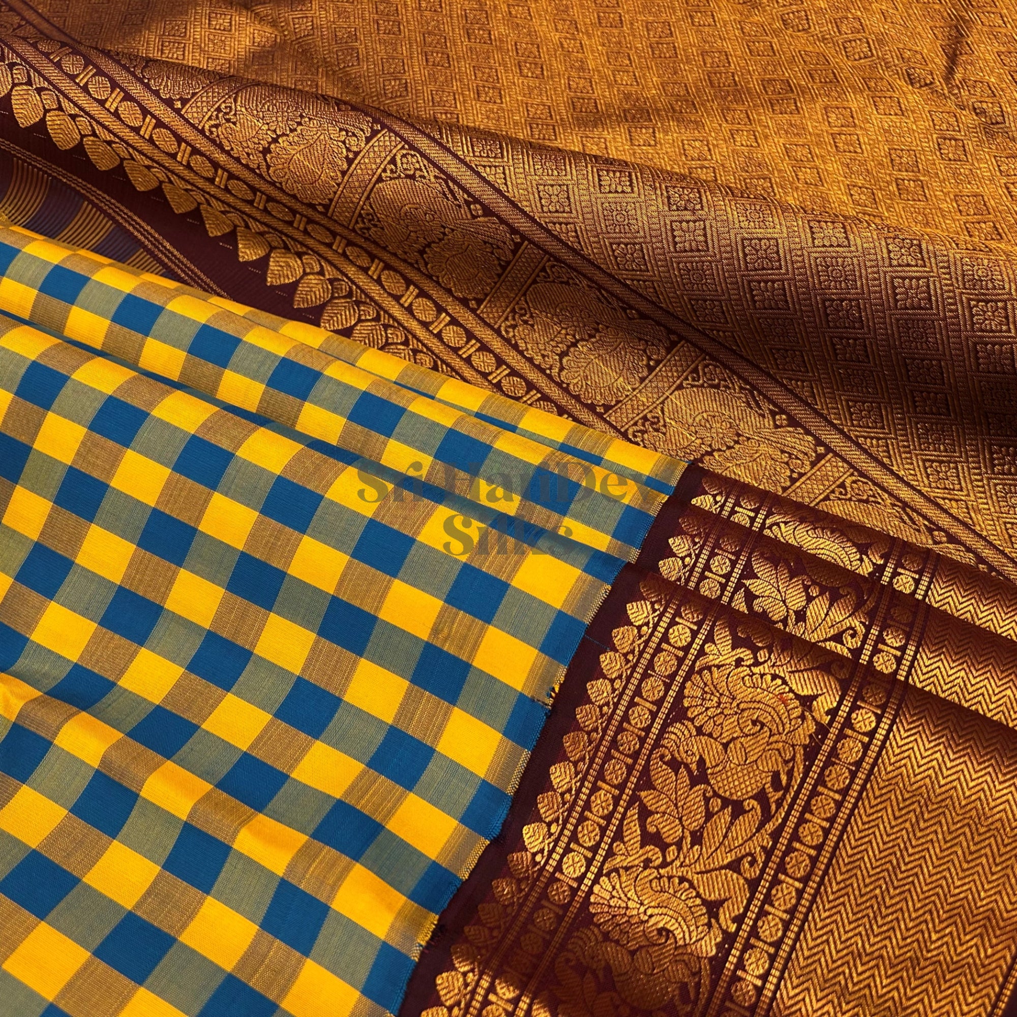 SHS9199 Kanchipuram Pure Handloom Silk Sari