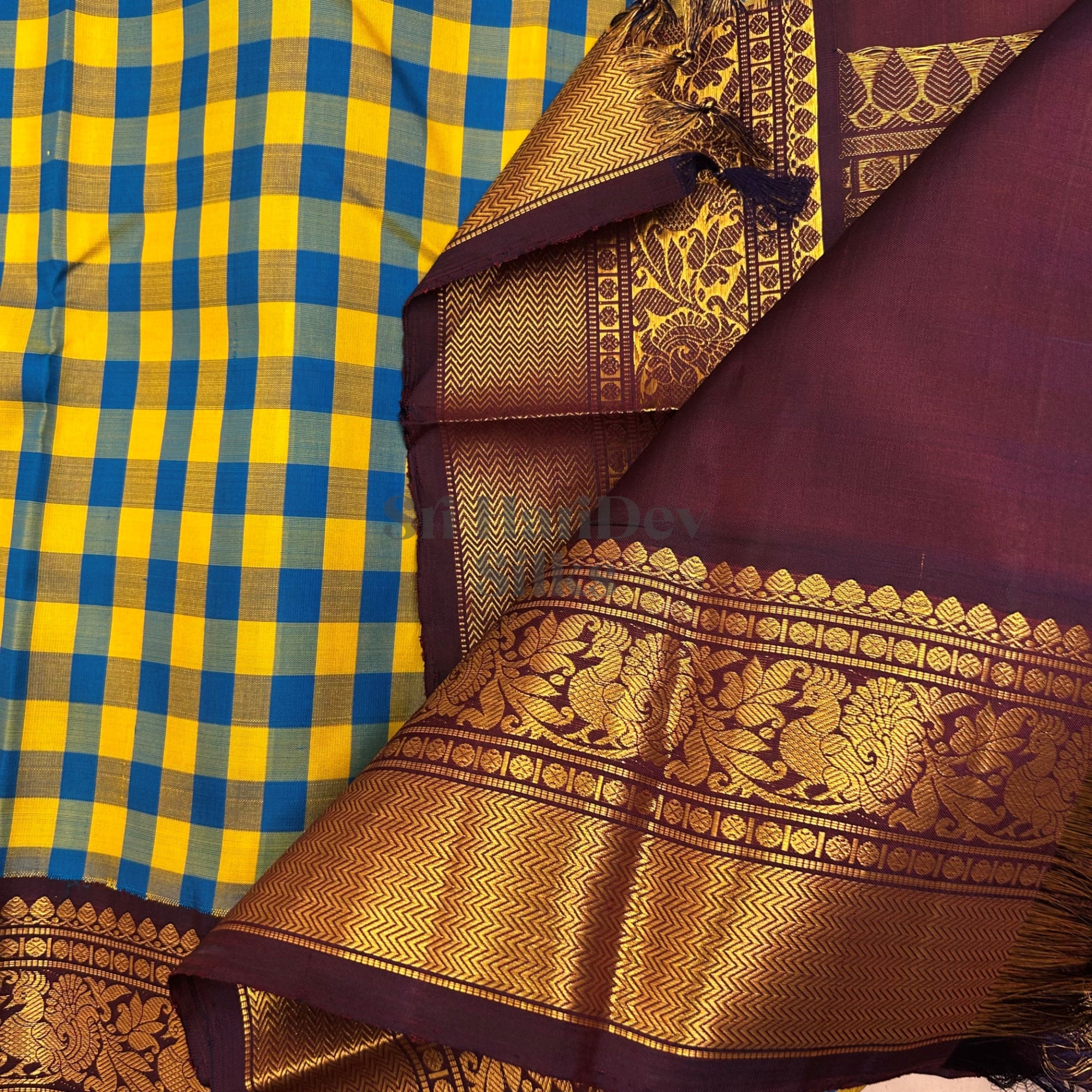 SHS9199 Kanchipuram Pure Handloom Silk Sari
