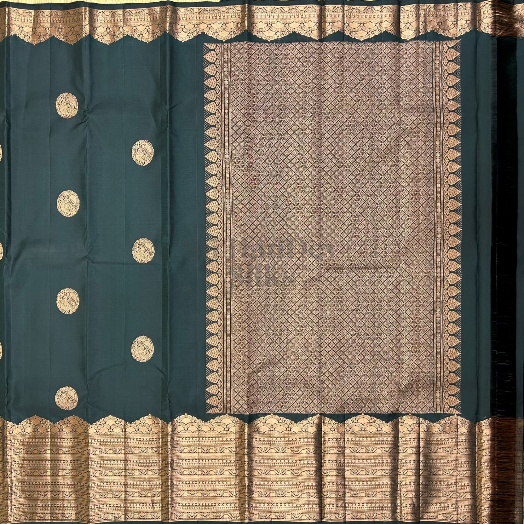 SHS7373 Kanchipuram Pure Handloom Silk Sari