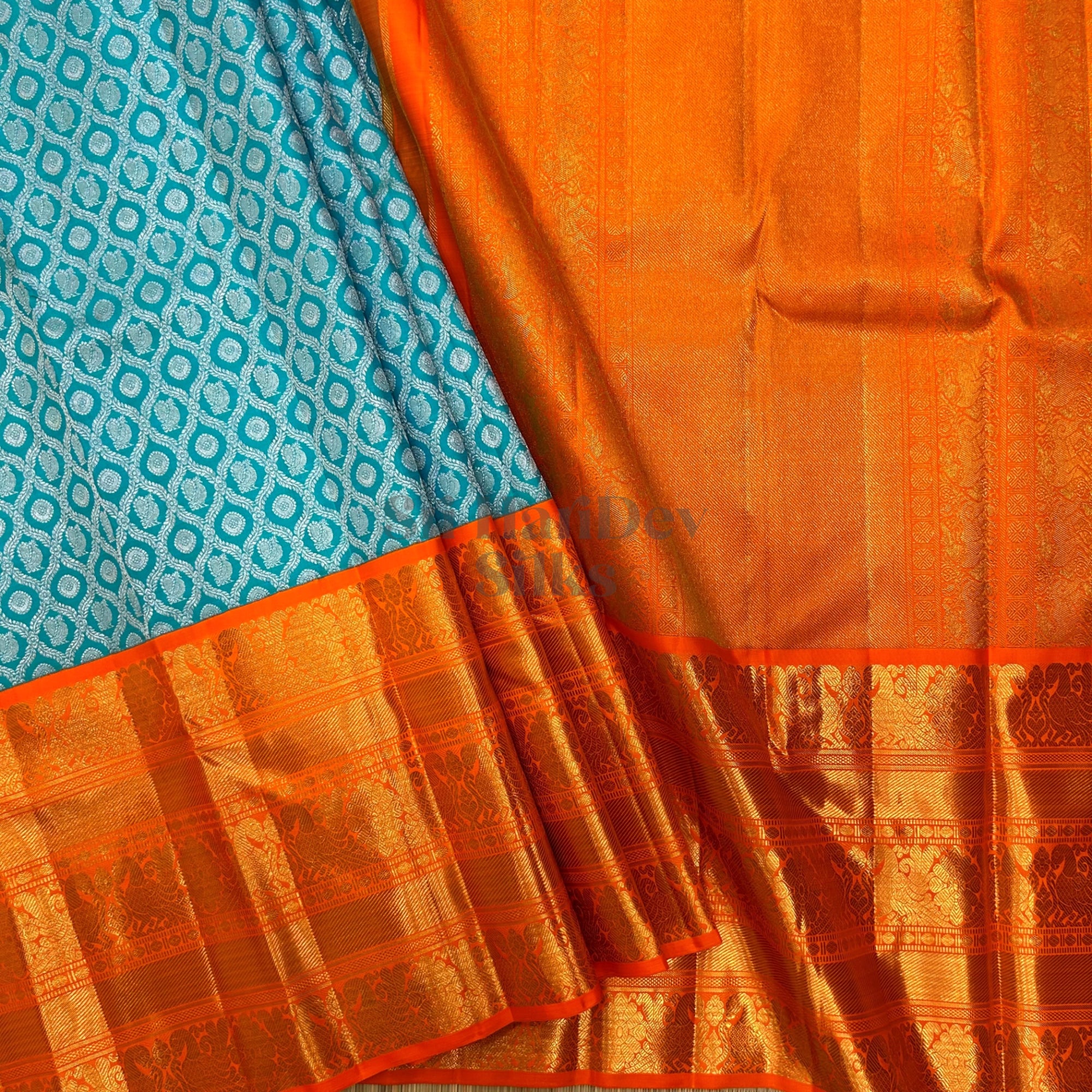 SHS7737 Kanchipuram Pure Handloom Silk Sari