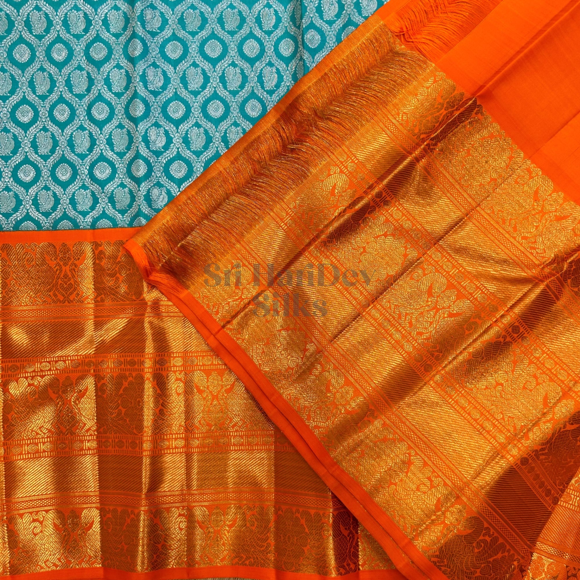 SHS7737 Kanchipuram Pure Handloom Silk Sari