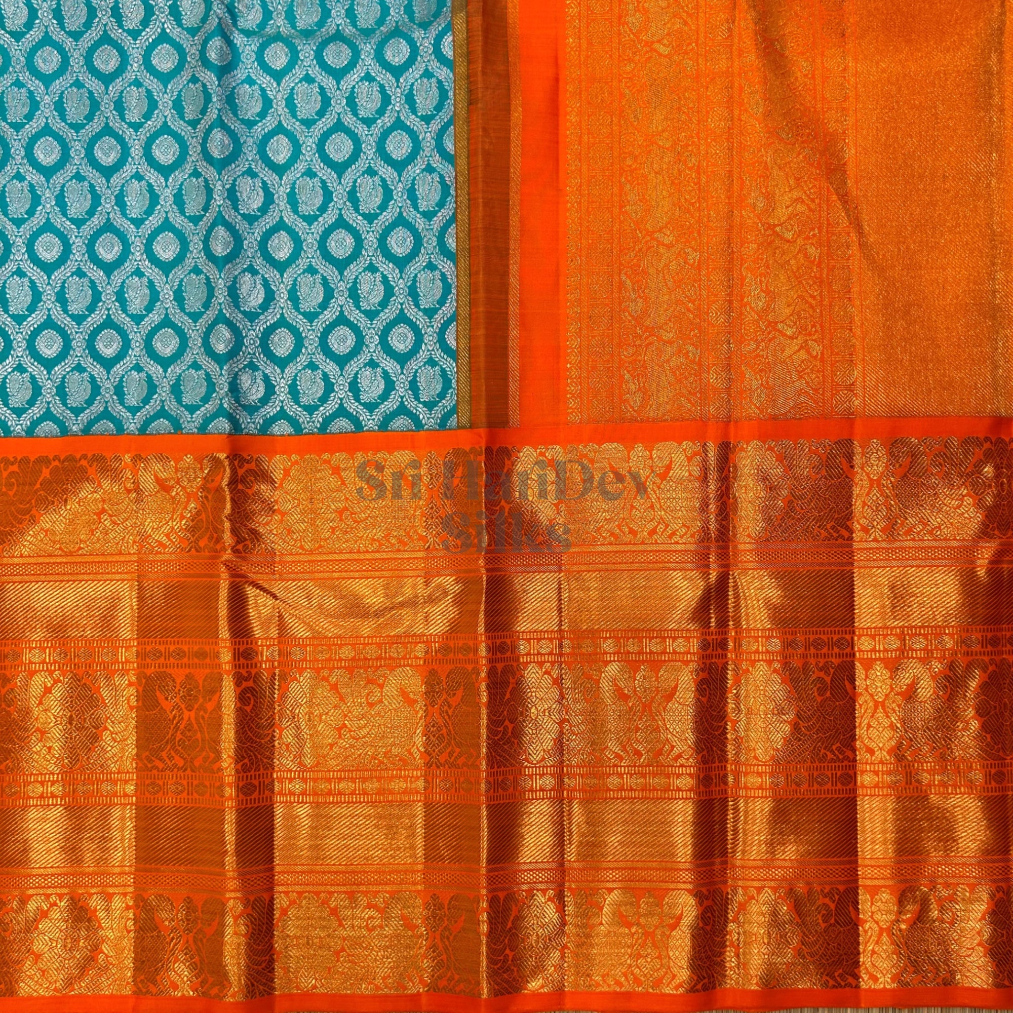 SHS7737 Kanchipuram Pure Handloom Silk Sari