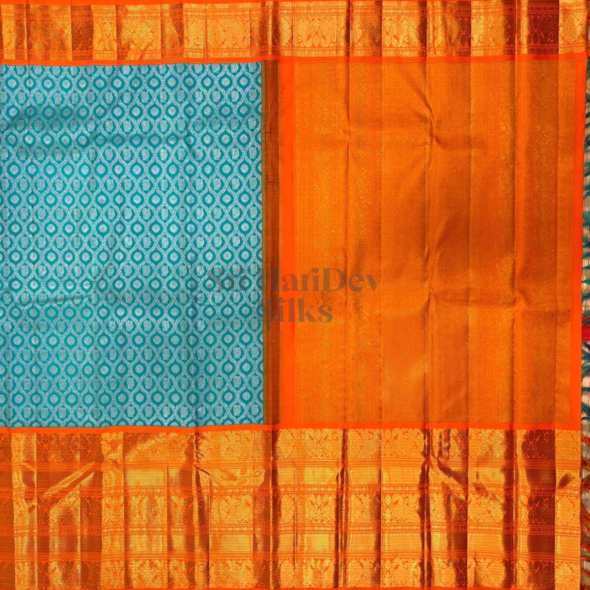 SHS7737 Kanchipuram Pure Handloom Silk Sari