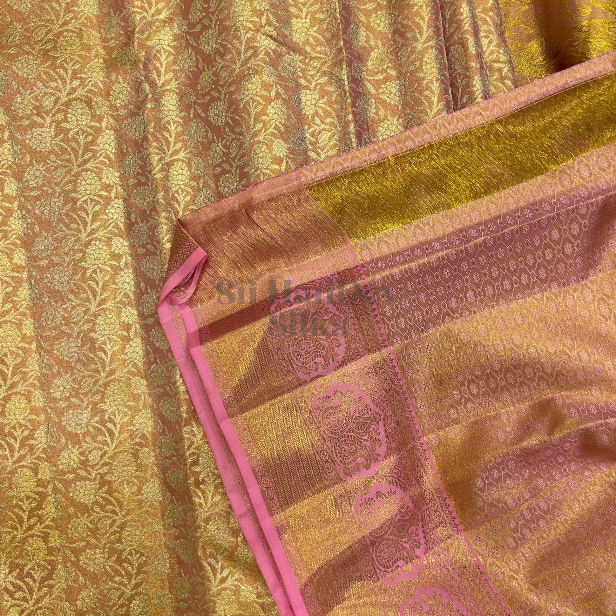 SHS7991 Kanchipuram Pure Handloom Silk Sari
