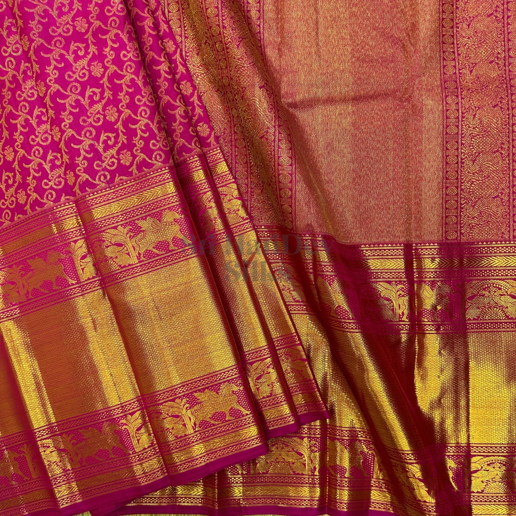 SHS7412 Kanchipuram Pure Handloom Silk Sari