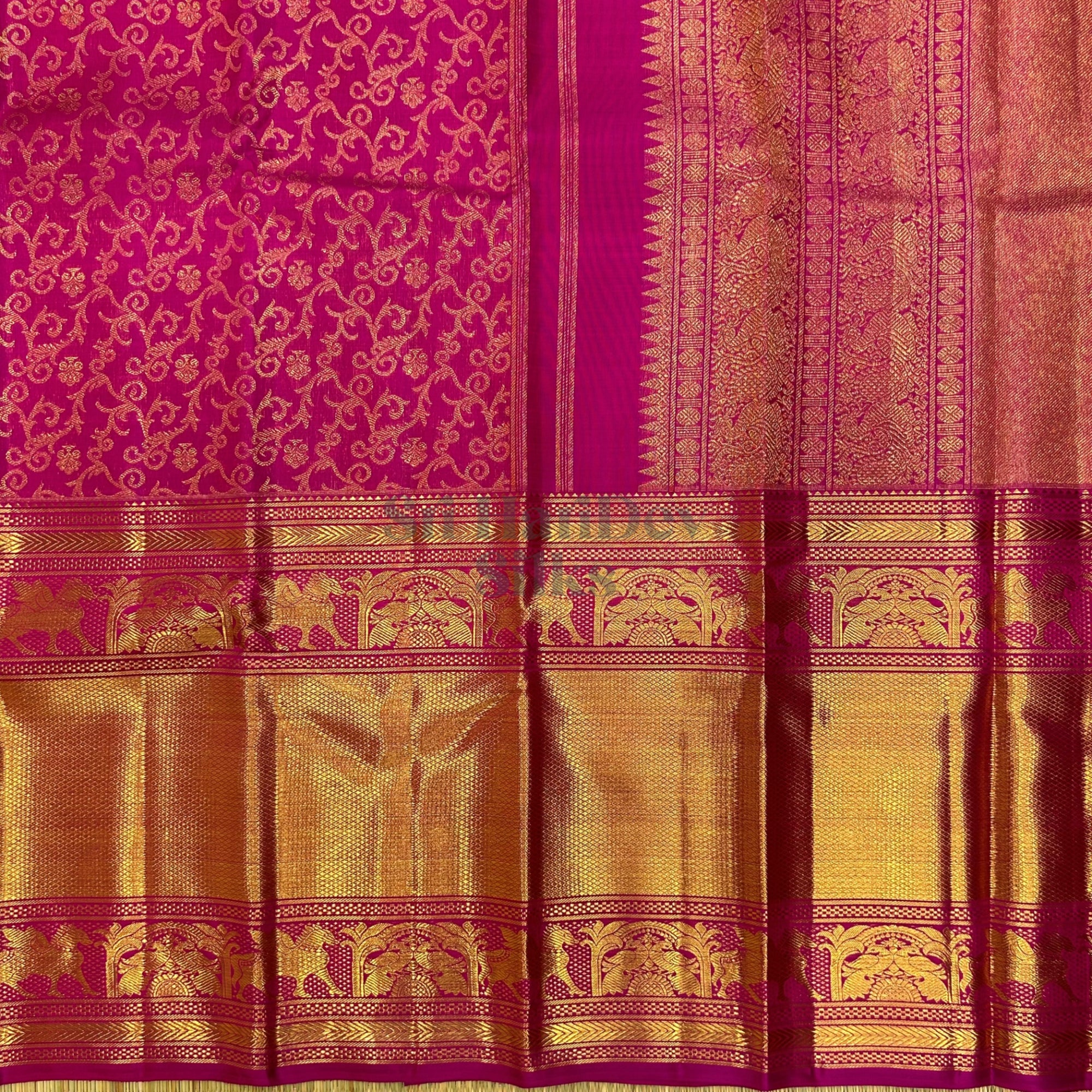 SHS7412 Kanchipuram Pure Handloom Silk Sari