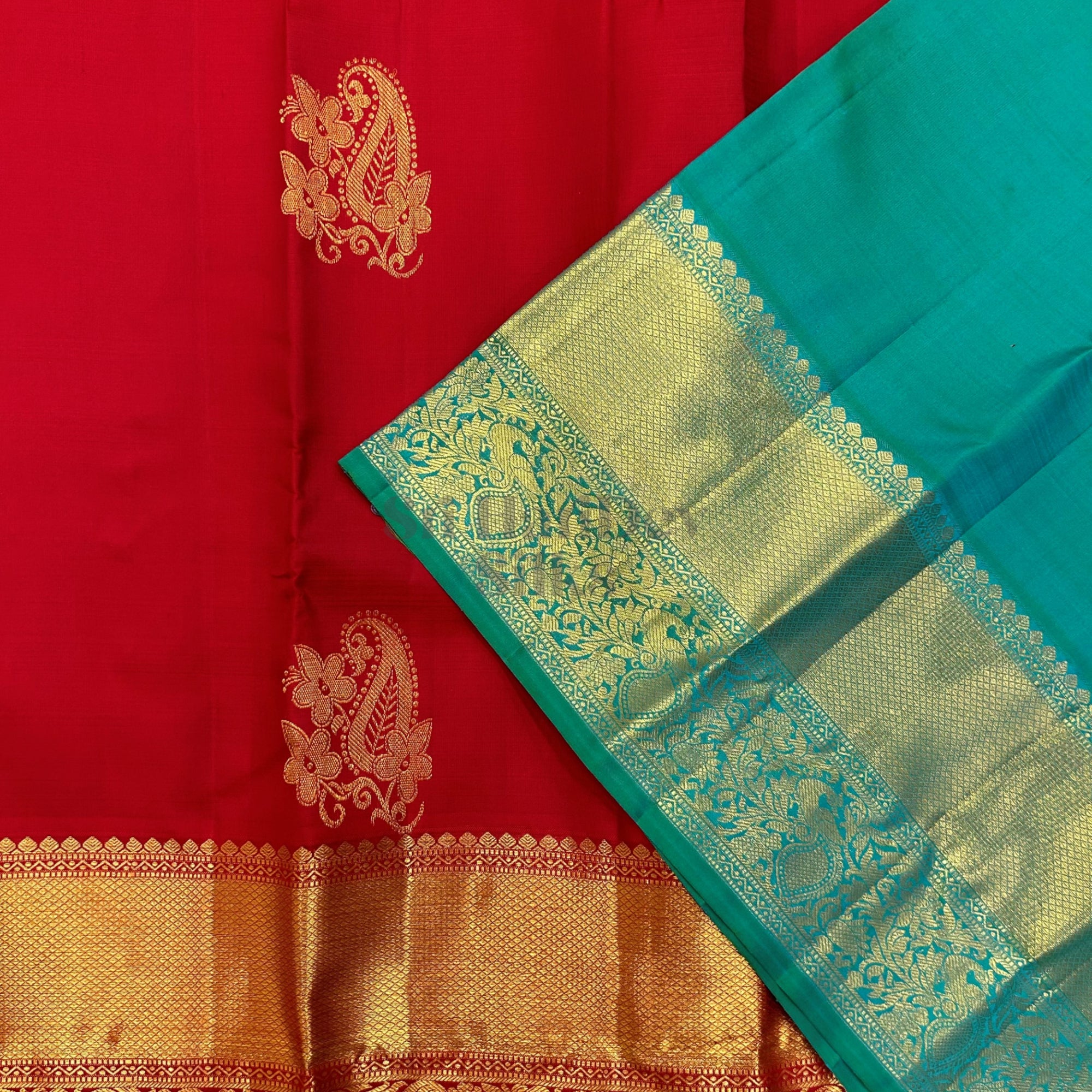 SHS7358 Kanchipuram Pure Handloom Silk Sari