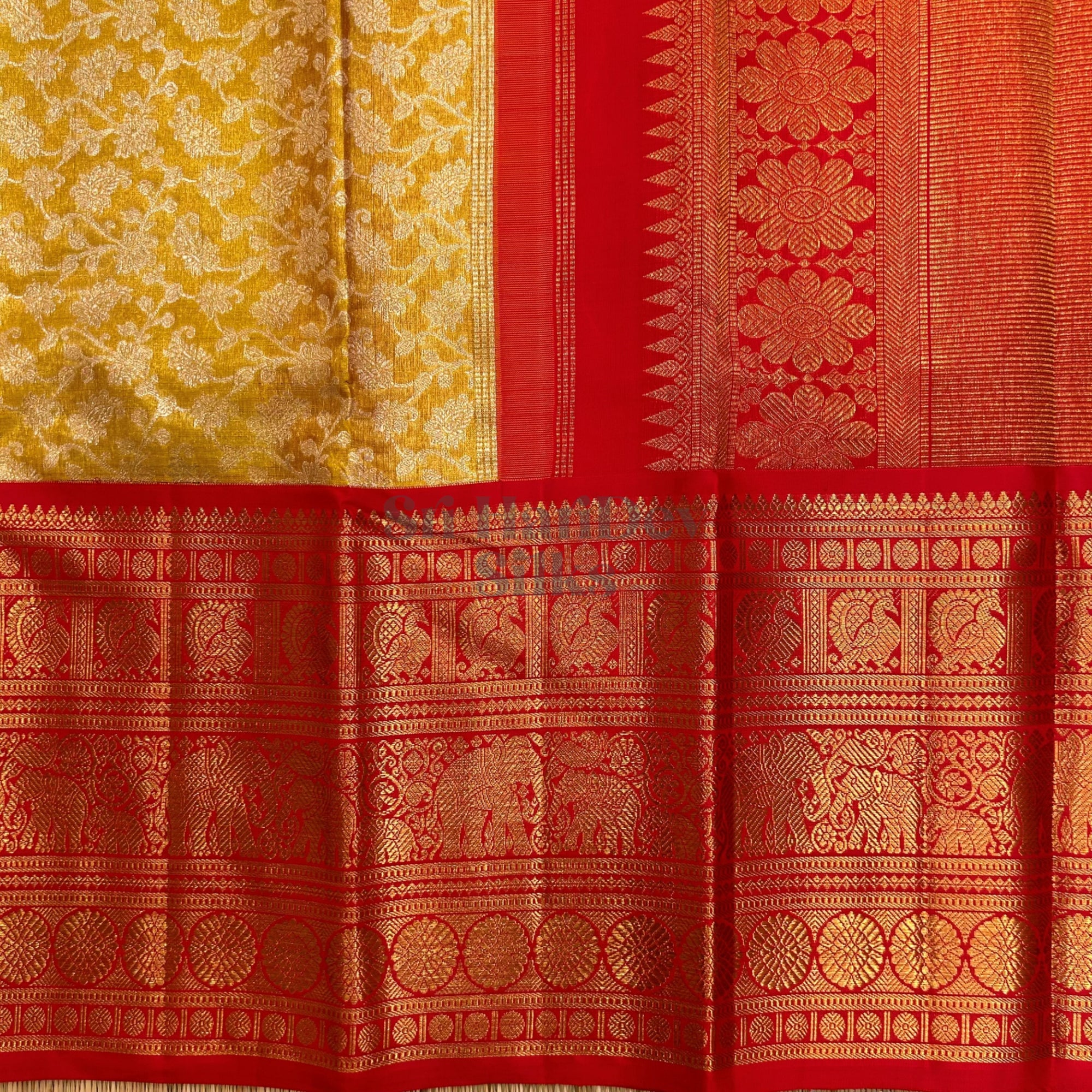 SHS7260 Kanchipuram Wedding Silk Sari