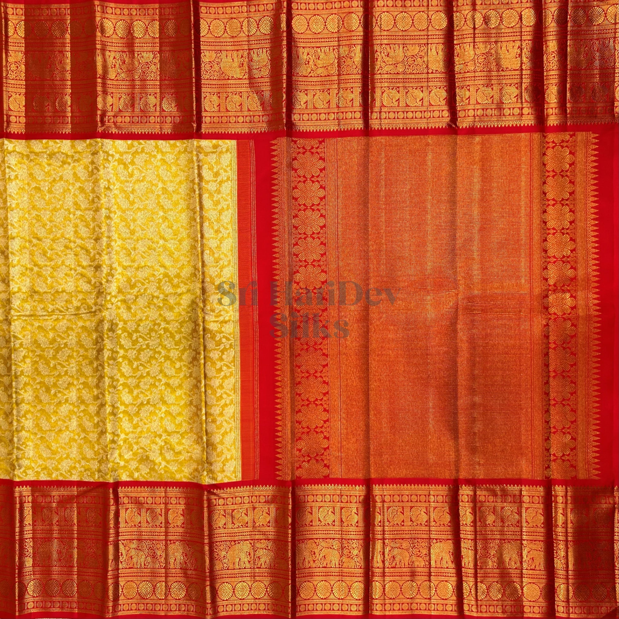SHS7260 Kanchipuram Wedding Silk Sari