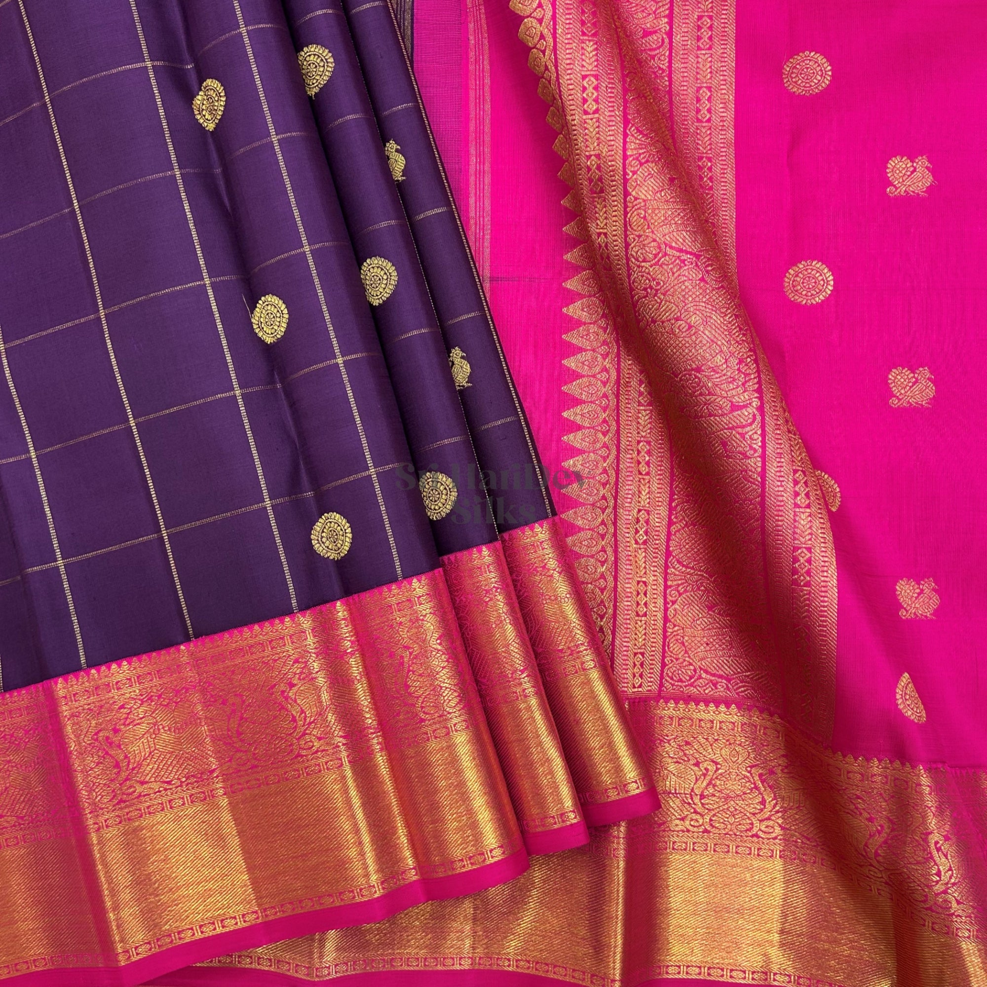 SHS9594 Kanchipuram Pure Handloom Silk Sari