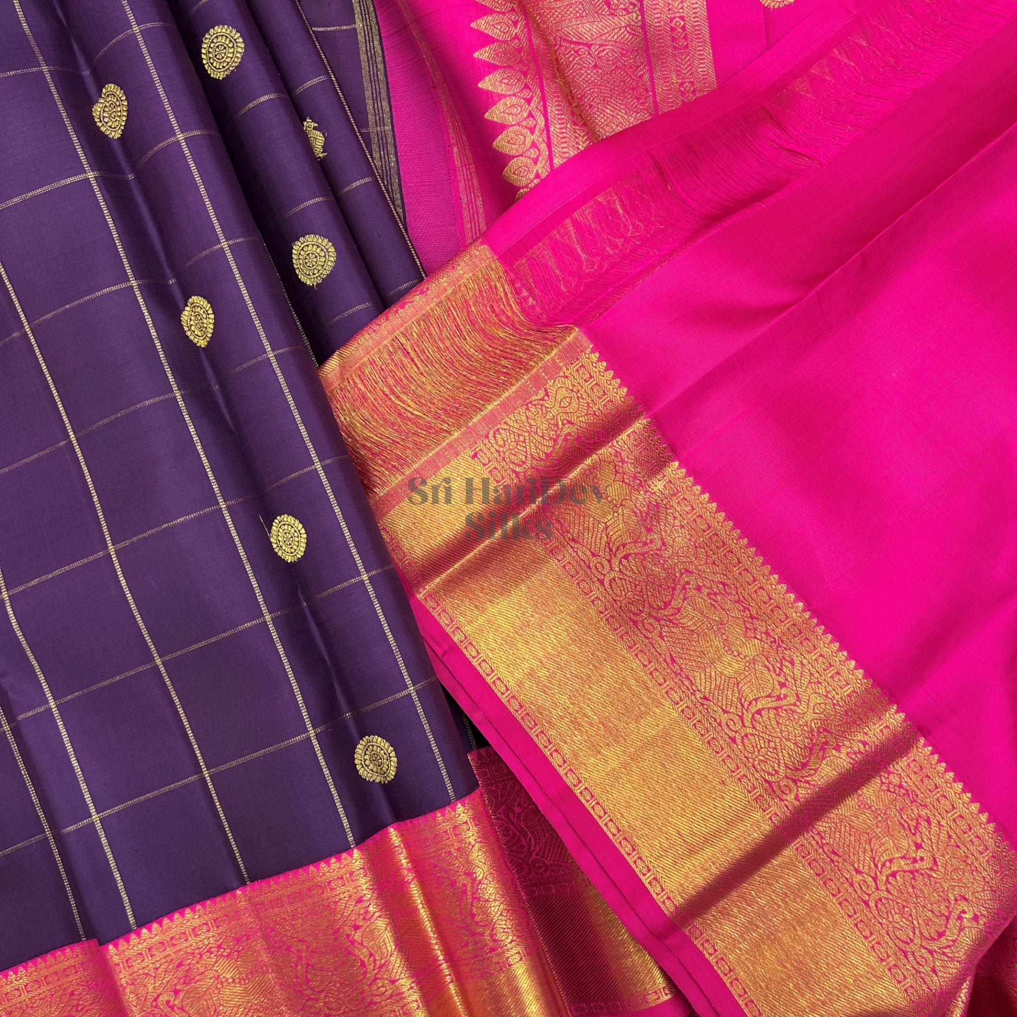 SHS9594 Kanchipuram Pure Handloom Silk Sari