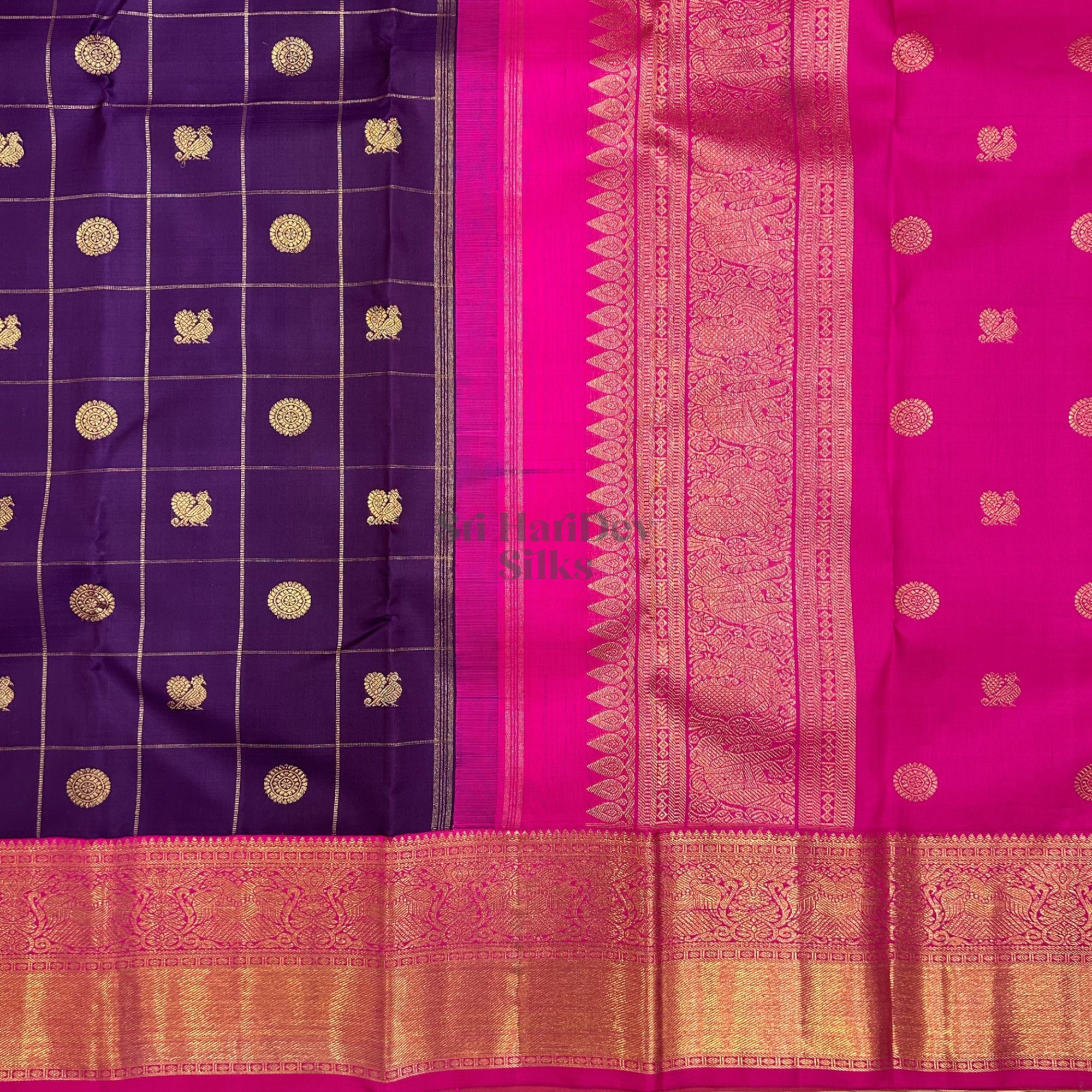 SHS9594 Kanchipuram Pure Handloom Silk Sari
