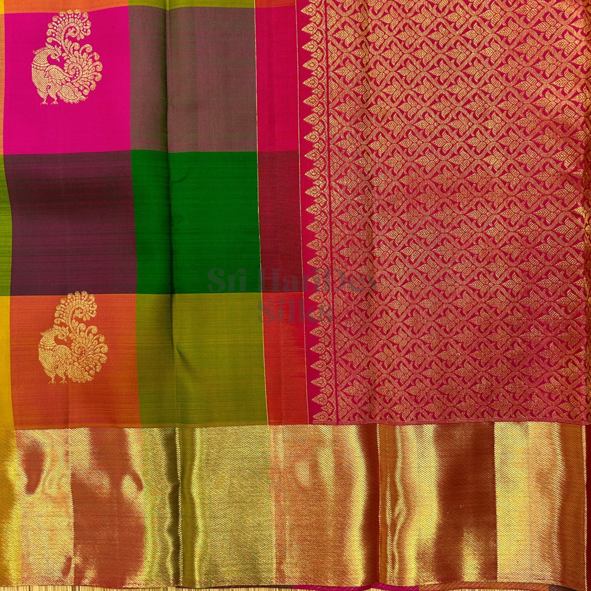 SHS7988 Kanchipuram Pure Handloom Silk Sari