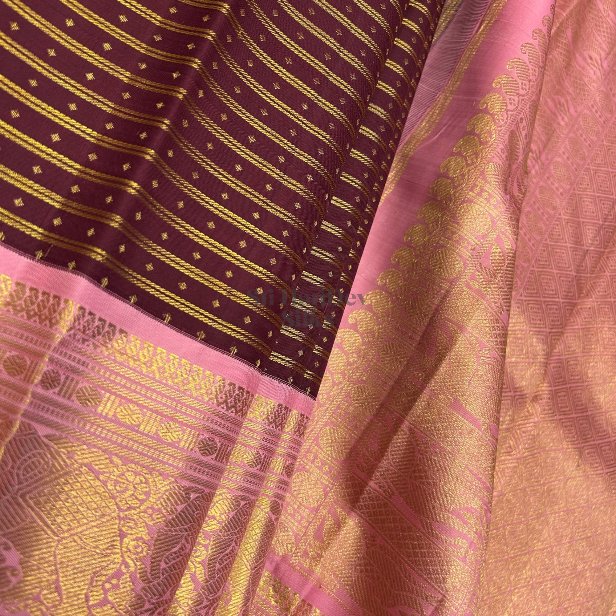 SHS9008 Kanchipuram Pure Handloom Silk Sari