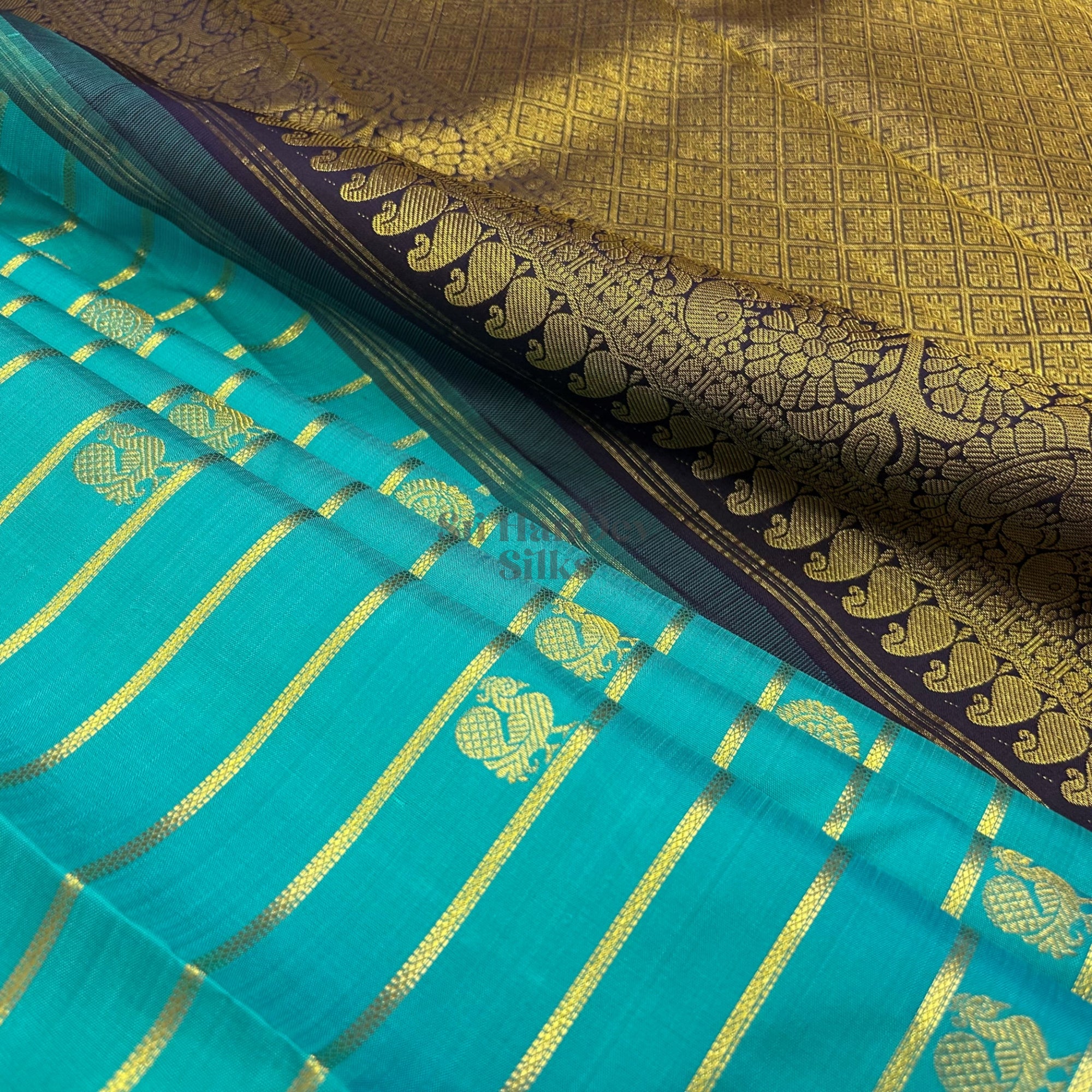 SHS9214 Kanchipuram Pure Handloom Silk Sari
