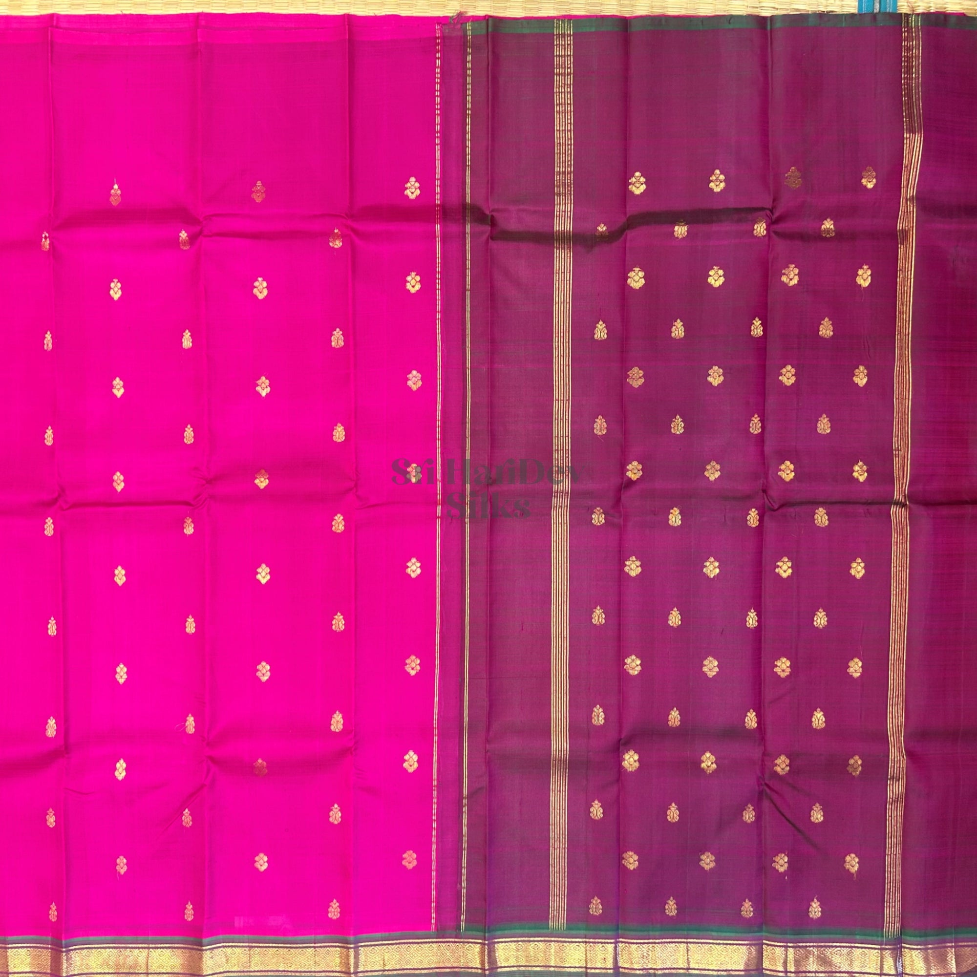 SHS8766 Kanchipuram OneSide Border Saree