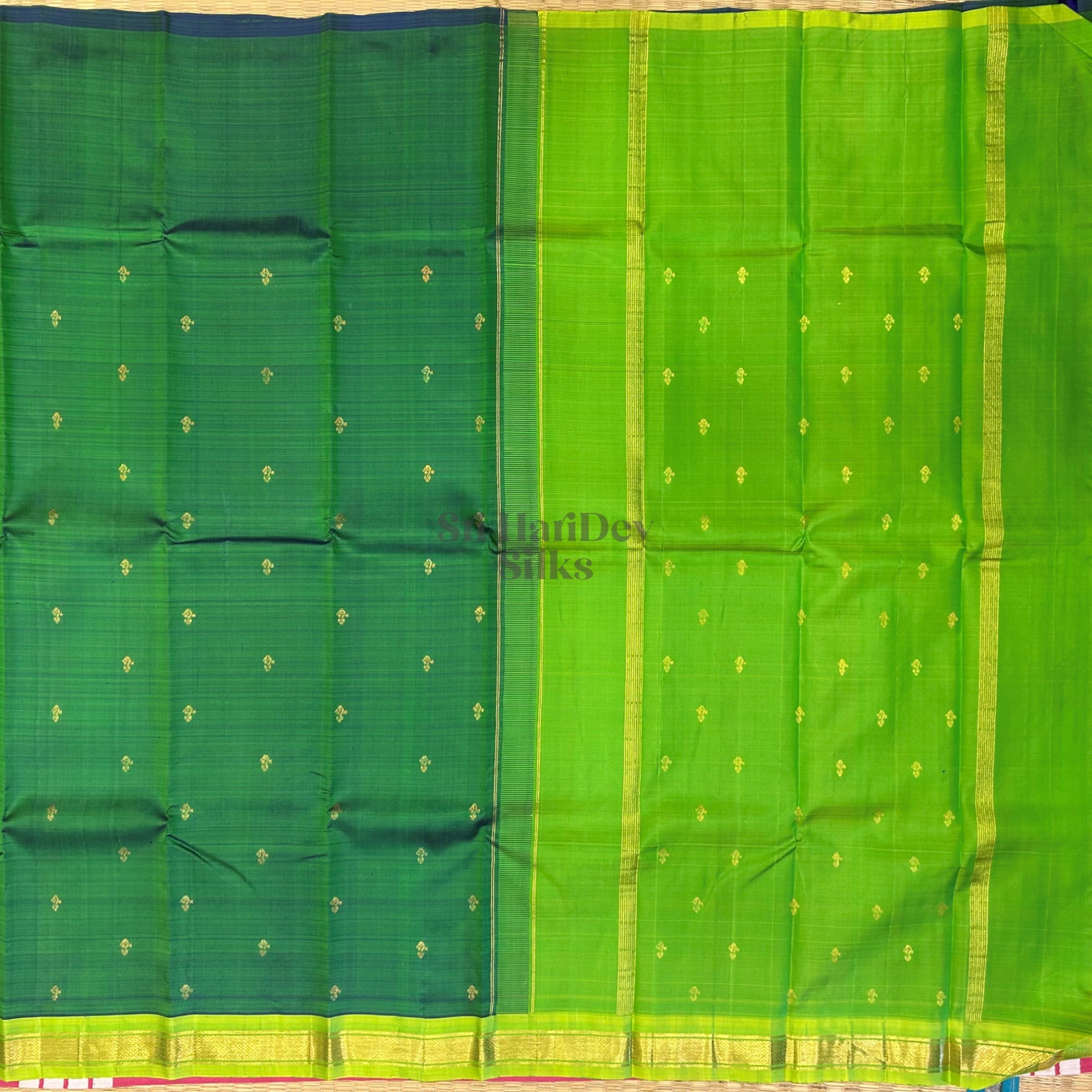 SHS8763 Kanchipuram OneSide Border Saree