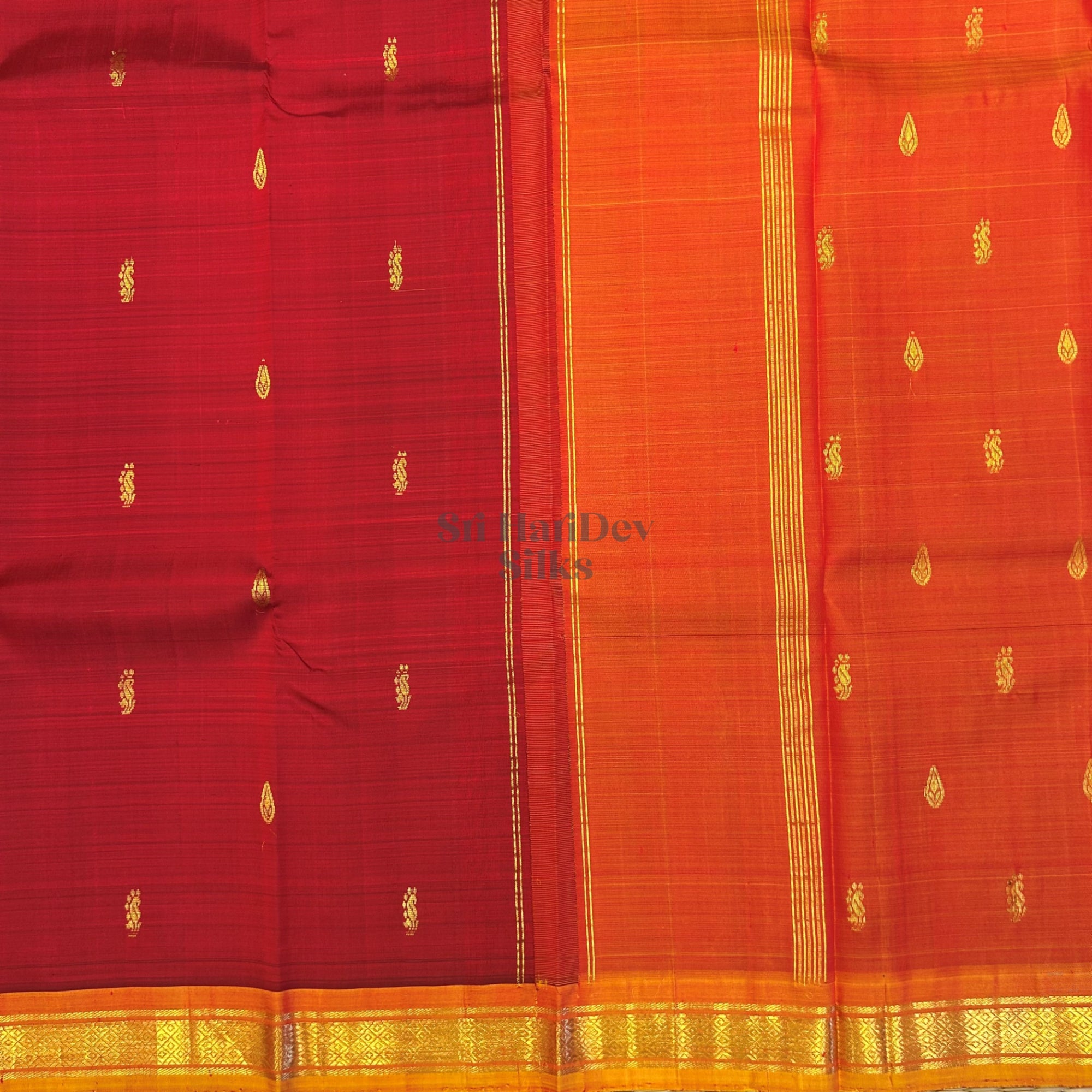 SHS8767 Kanchipuram OneSide Border Saree