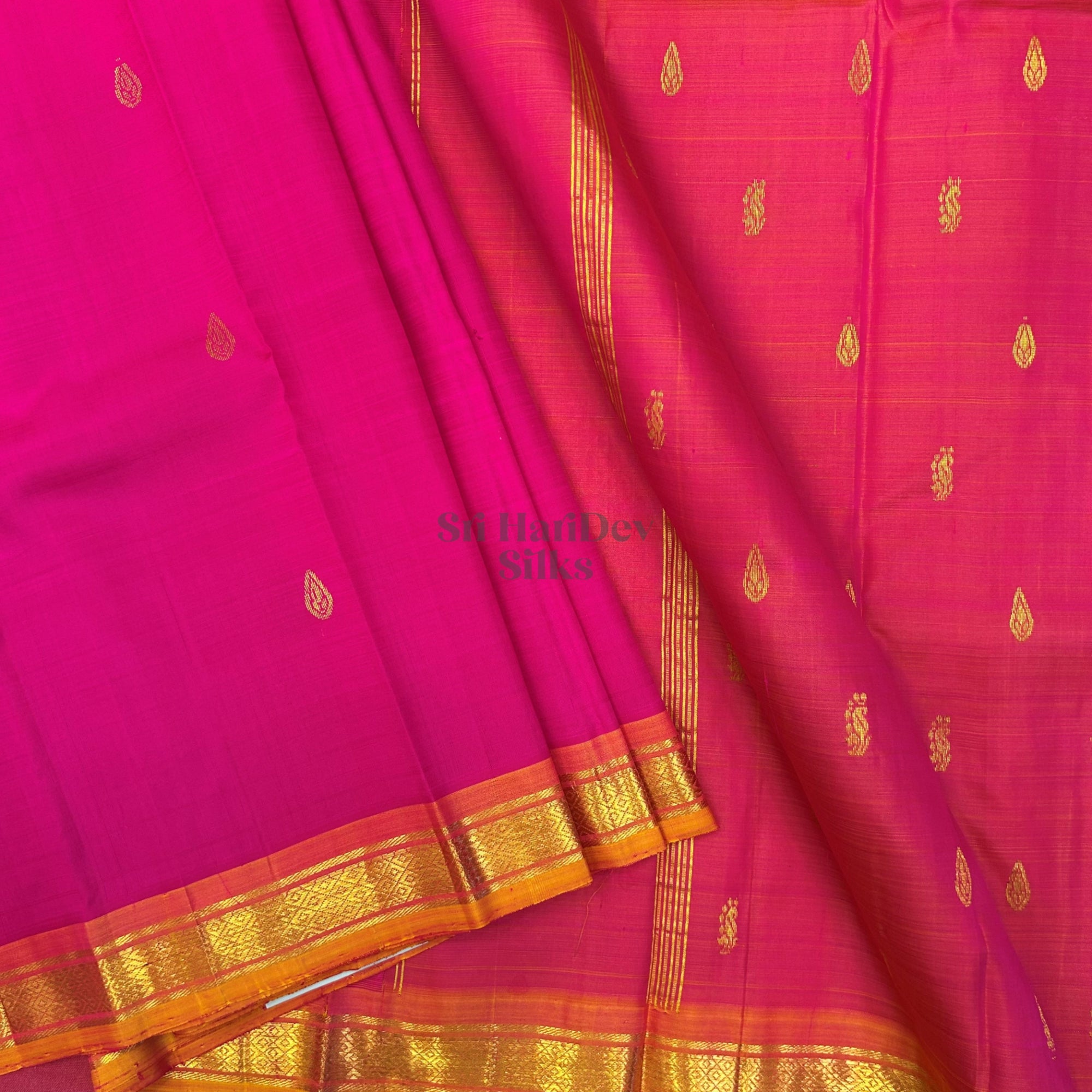 SHS8764 Kanchipuram OneSide Border Saree