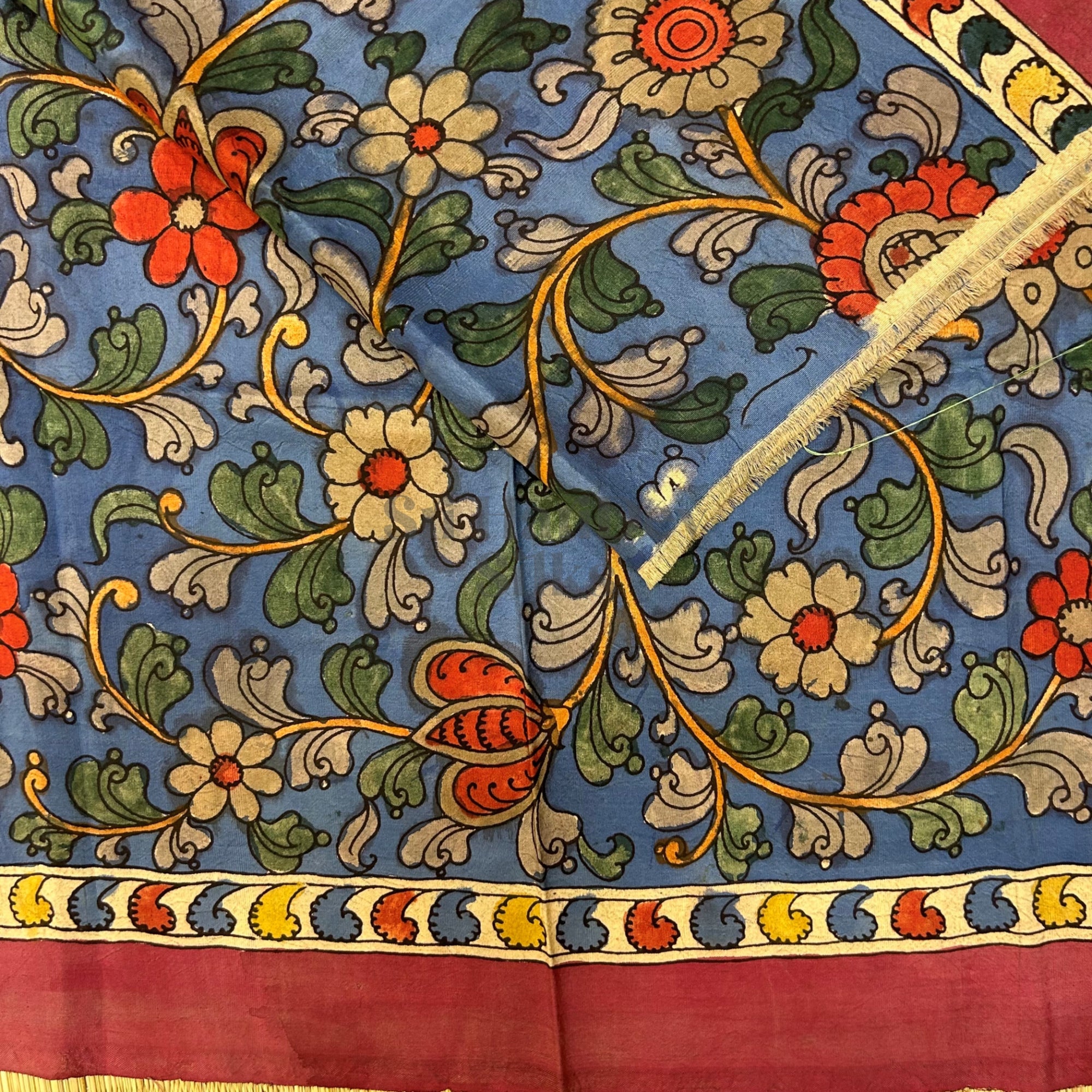 SHSKB01 Kanchipuram Handpainted kalamkari Silk Blouse