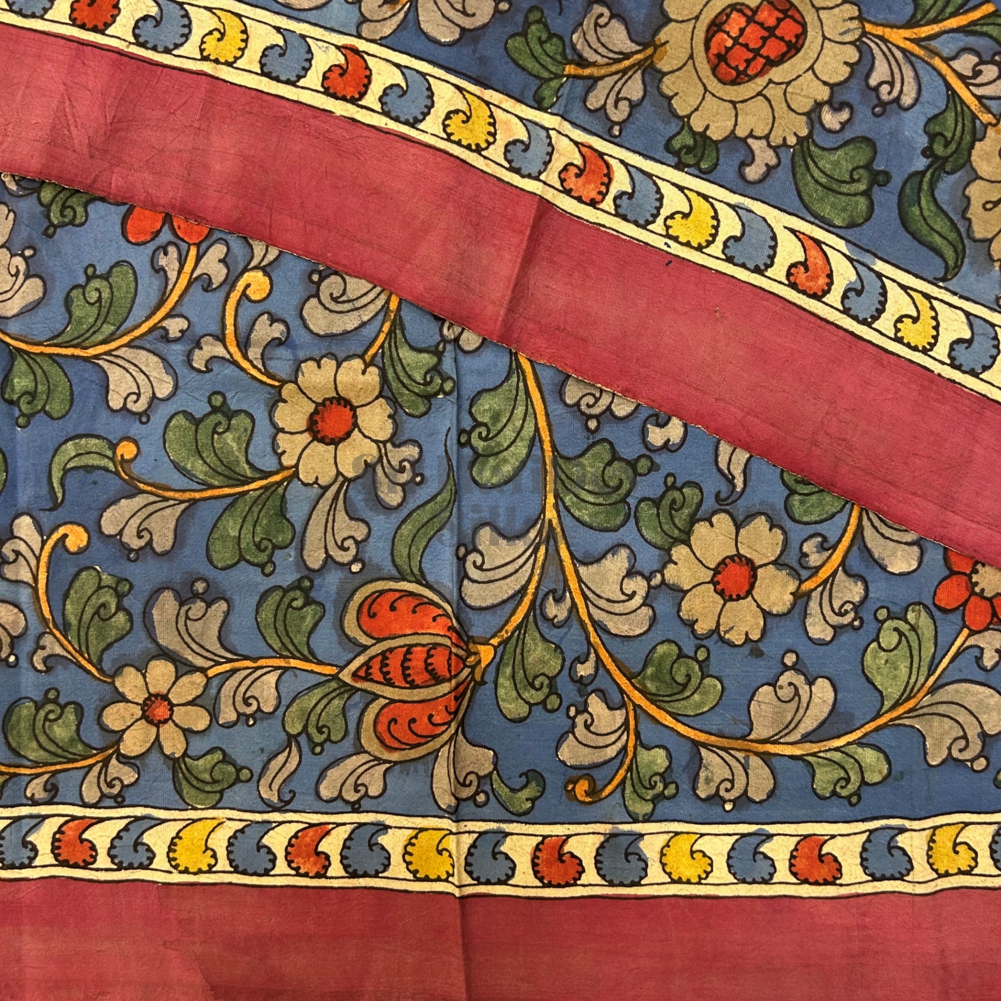 SHSKB01 Kanchipuram Handpainted kalamkari Silk Blouse