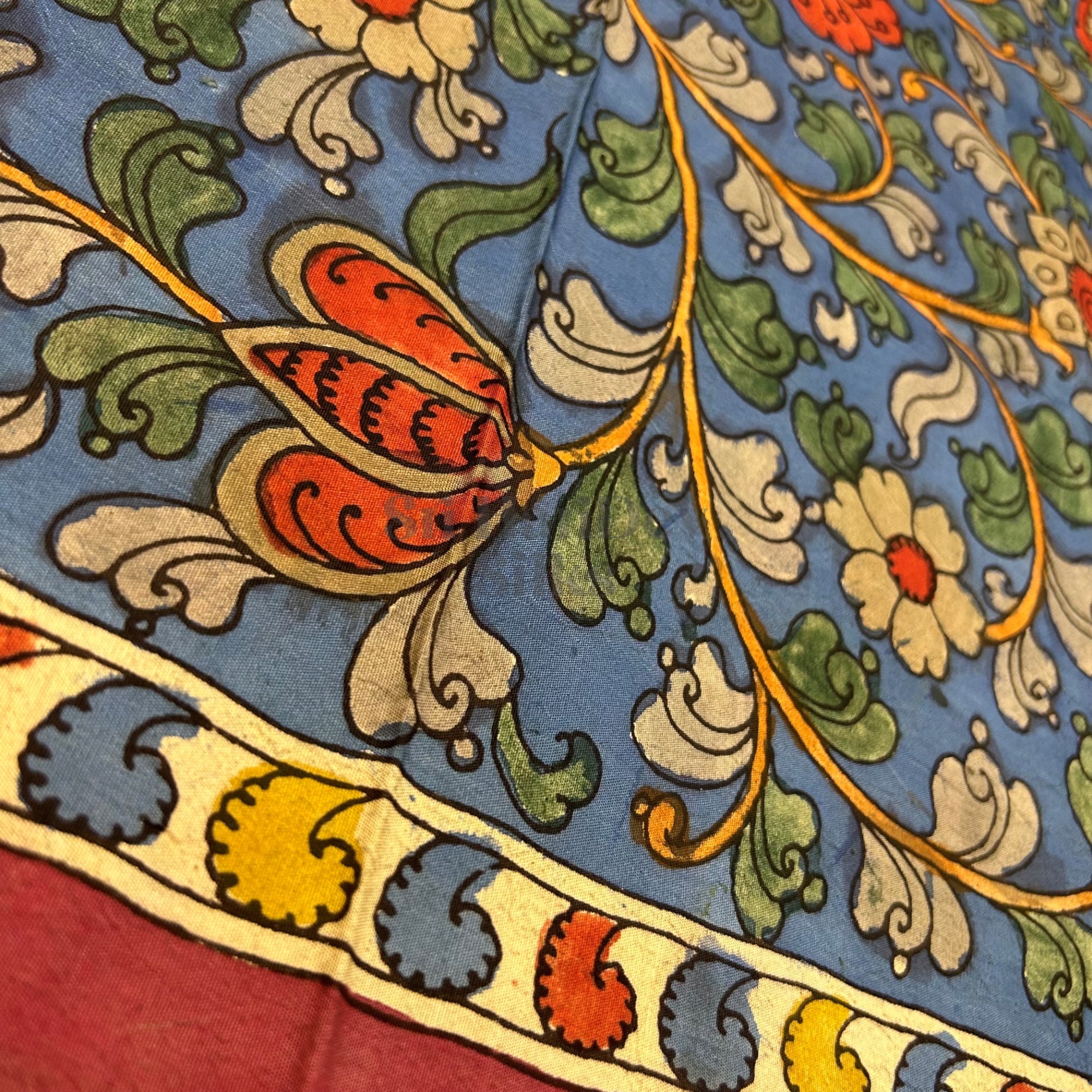 SHSKB01 Kanchipuram Handpainted kalamkari Silk Blouse