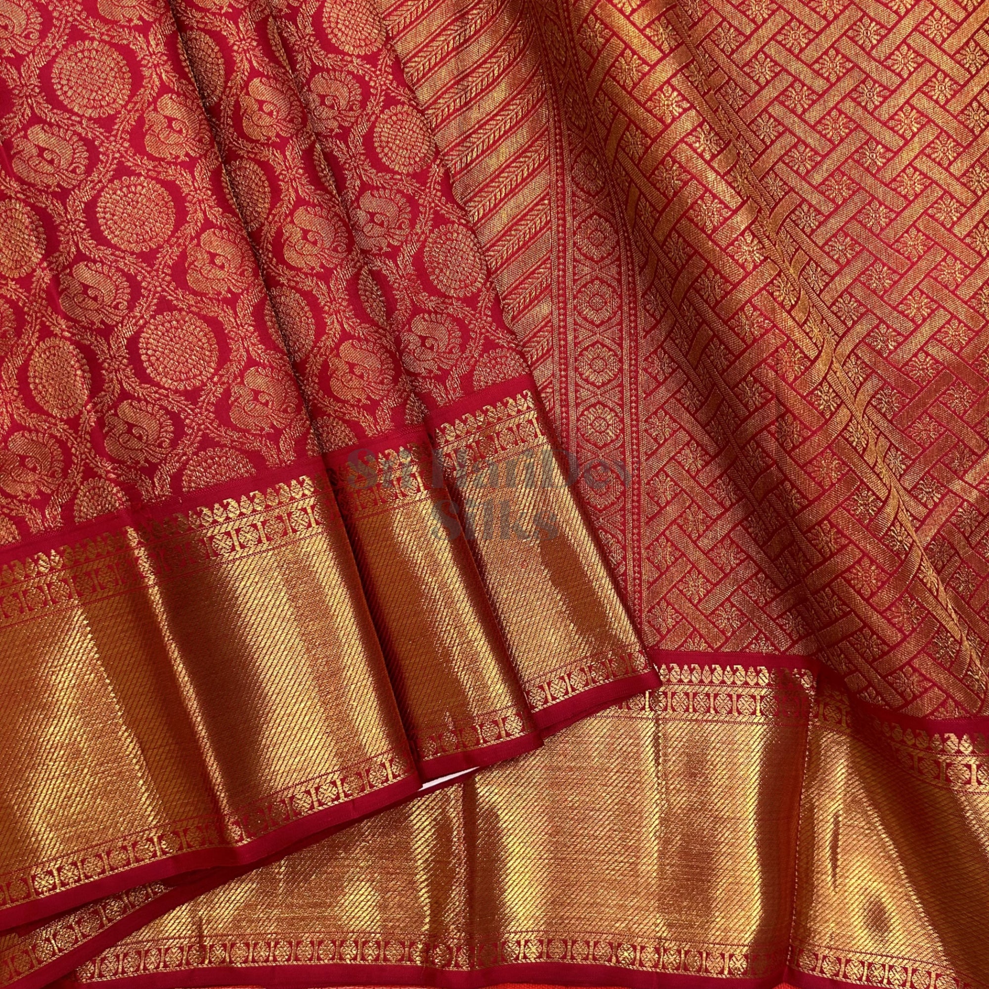 SHS7744 Kanchipuram Wedding Silk Sari