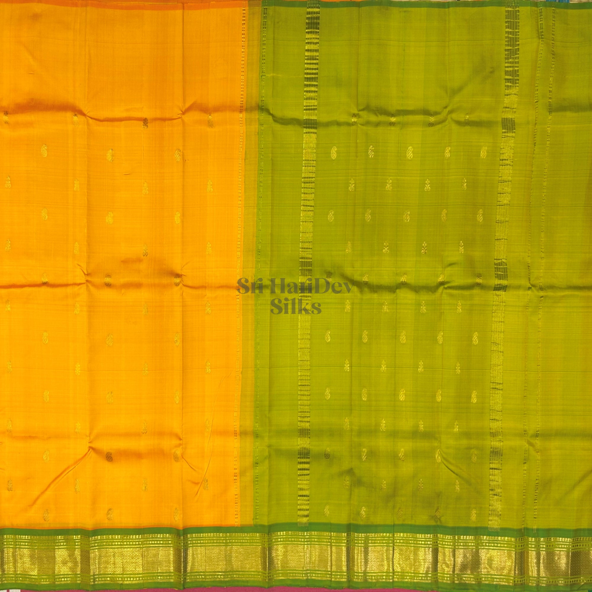 SHS8768 Kanchipuram OneSide Border Saree