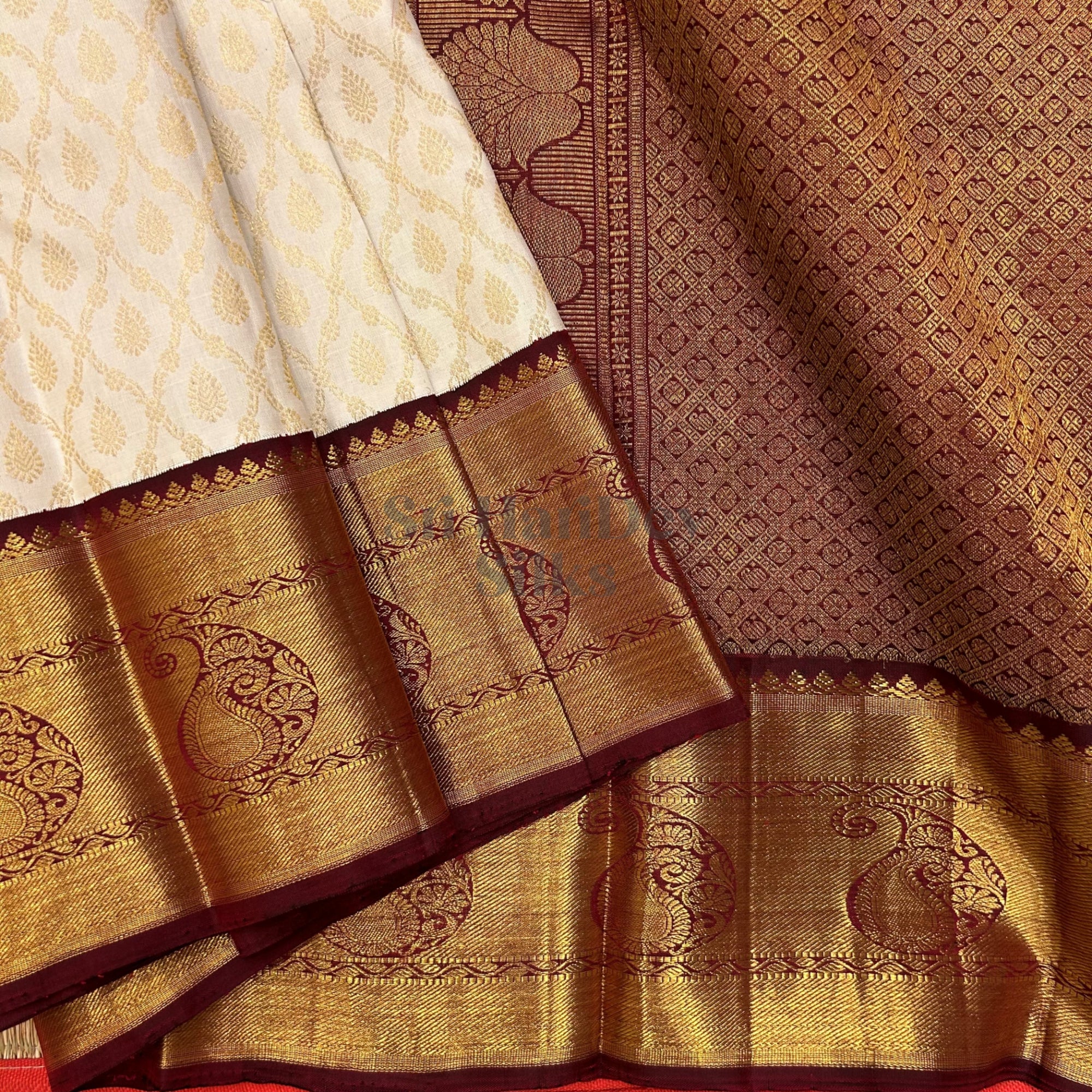 SHS5923 Kanchipuram Pure Handloom Silk Sari