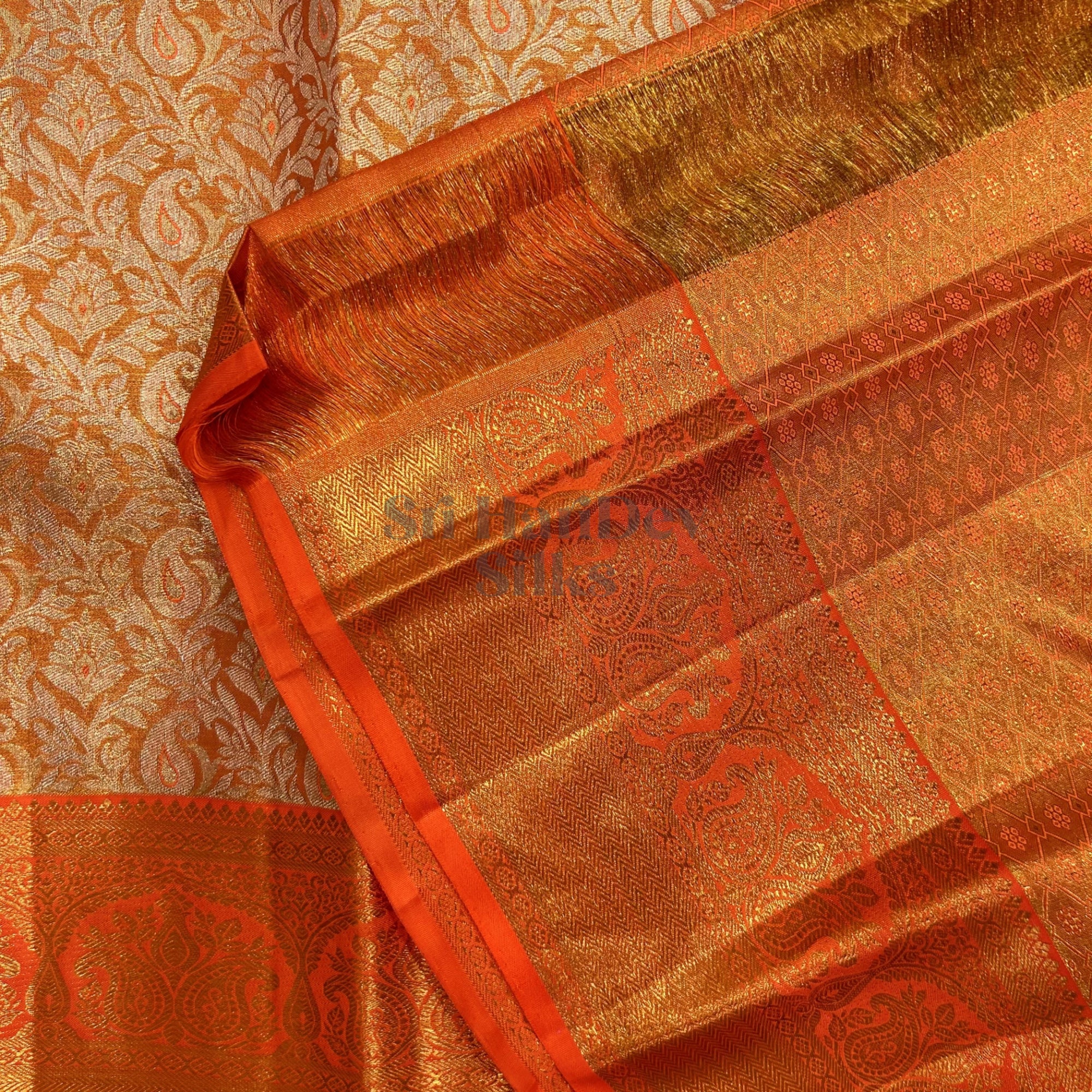 SHS7992 Kanchipuram Wedding Silk Sari