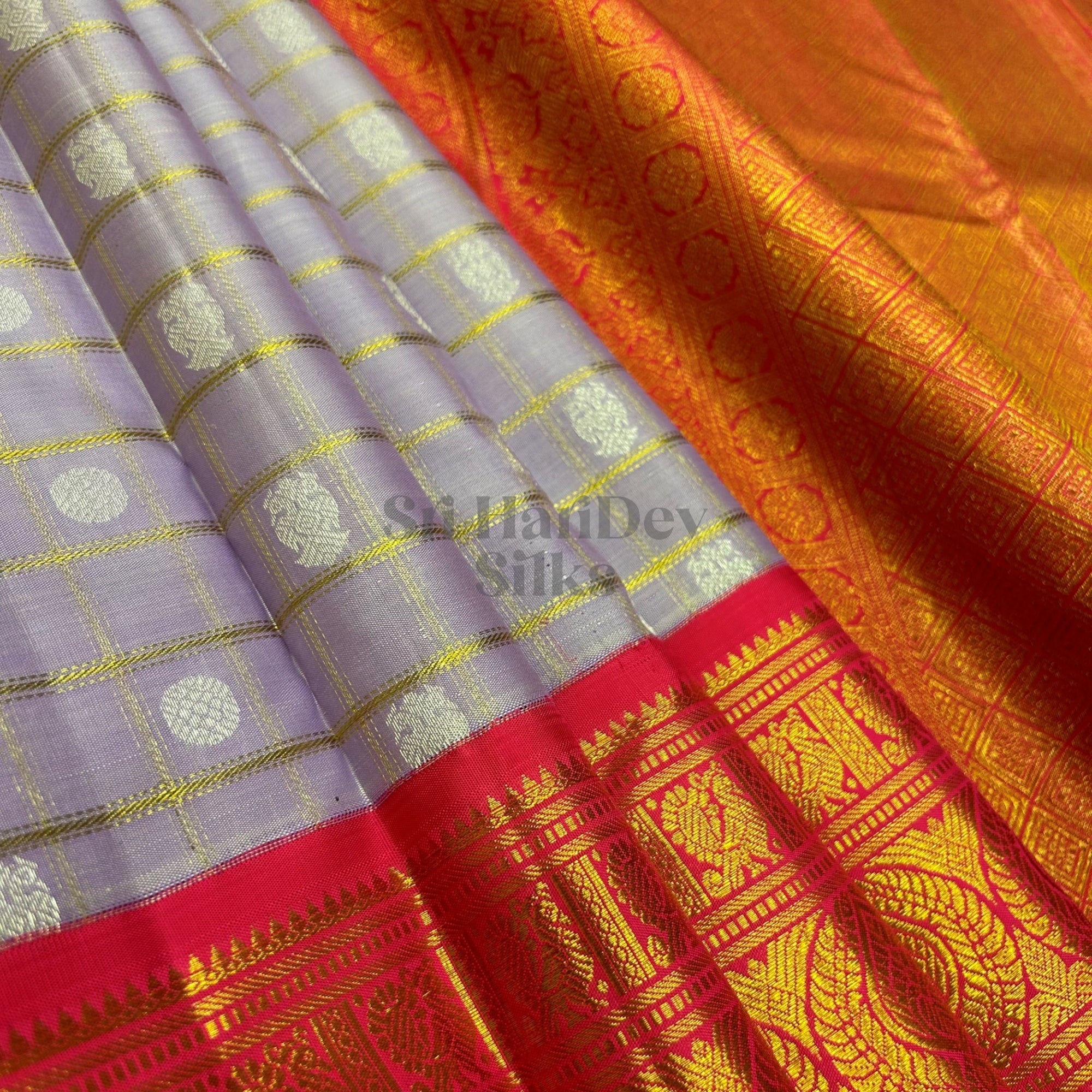 SHS7261 Kanchipuram Pure Handloom Silk Sari