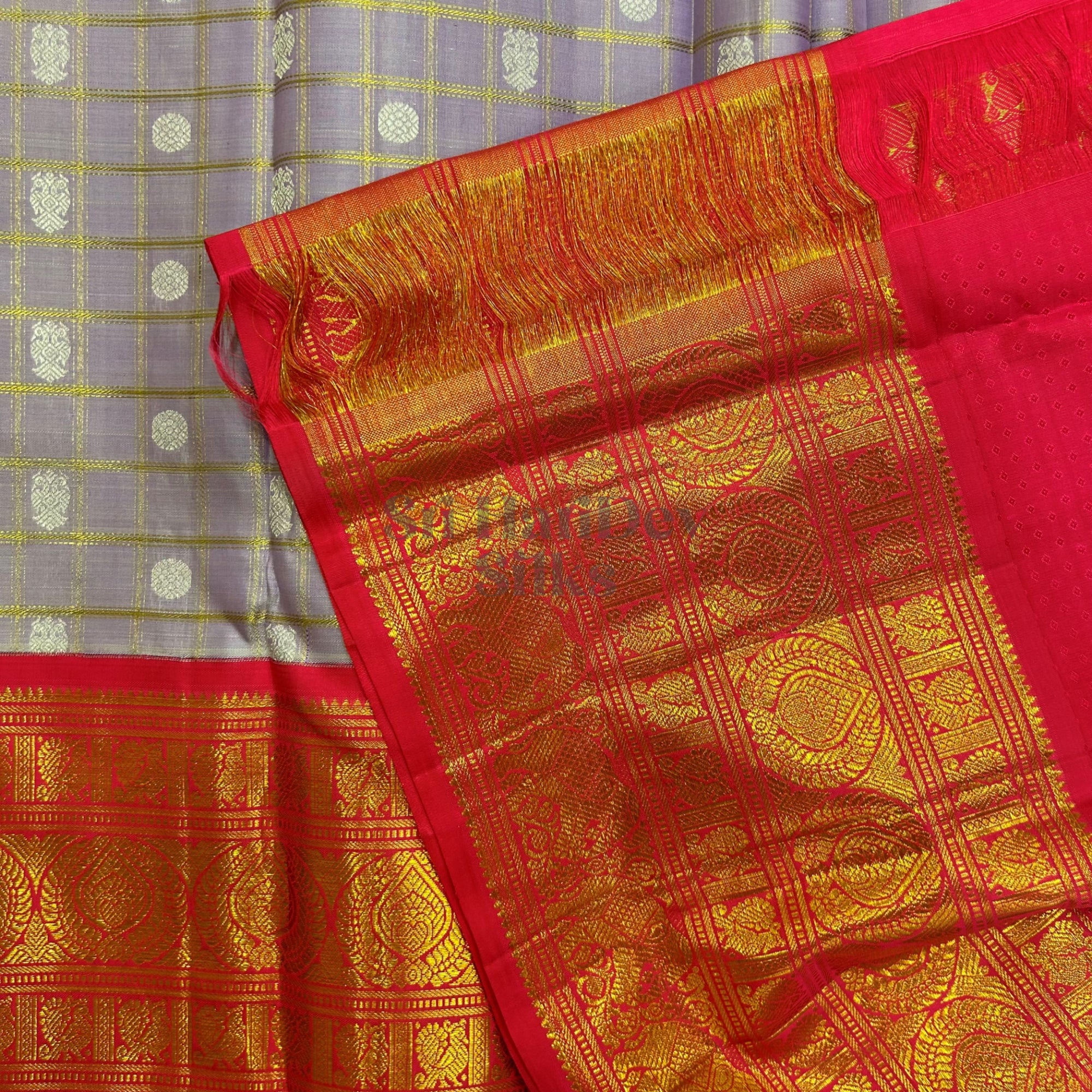 SHS7261 Kanchipuram Pure Handloom Silk Sari