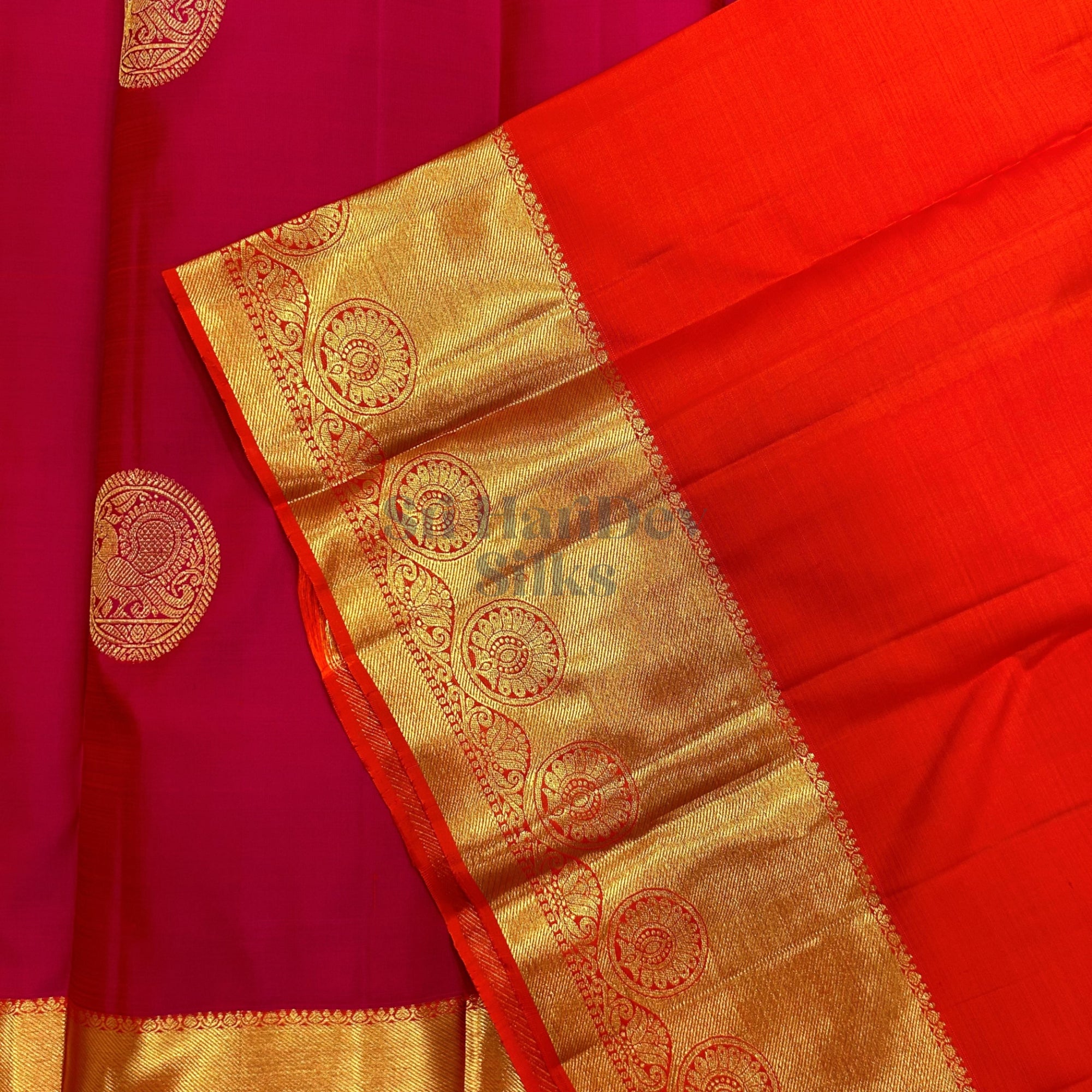 SHS7361 Kanchipuram Pure Handloom Silk Sari