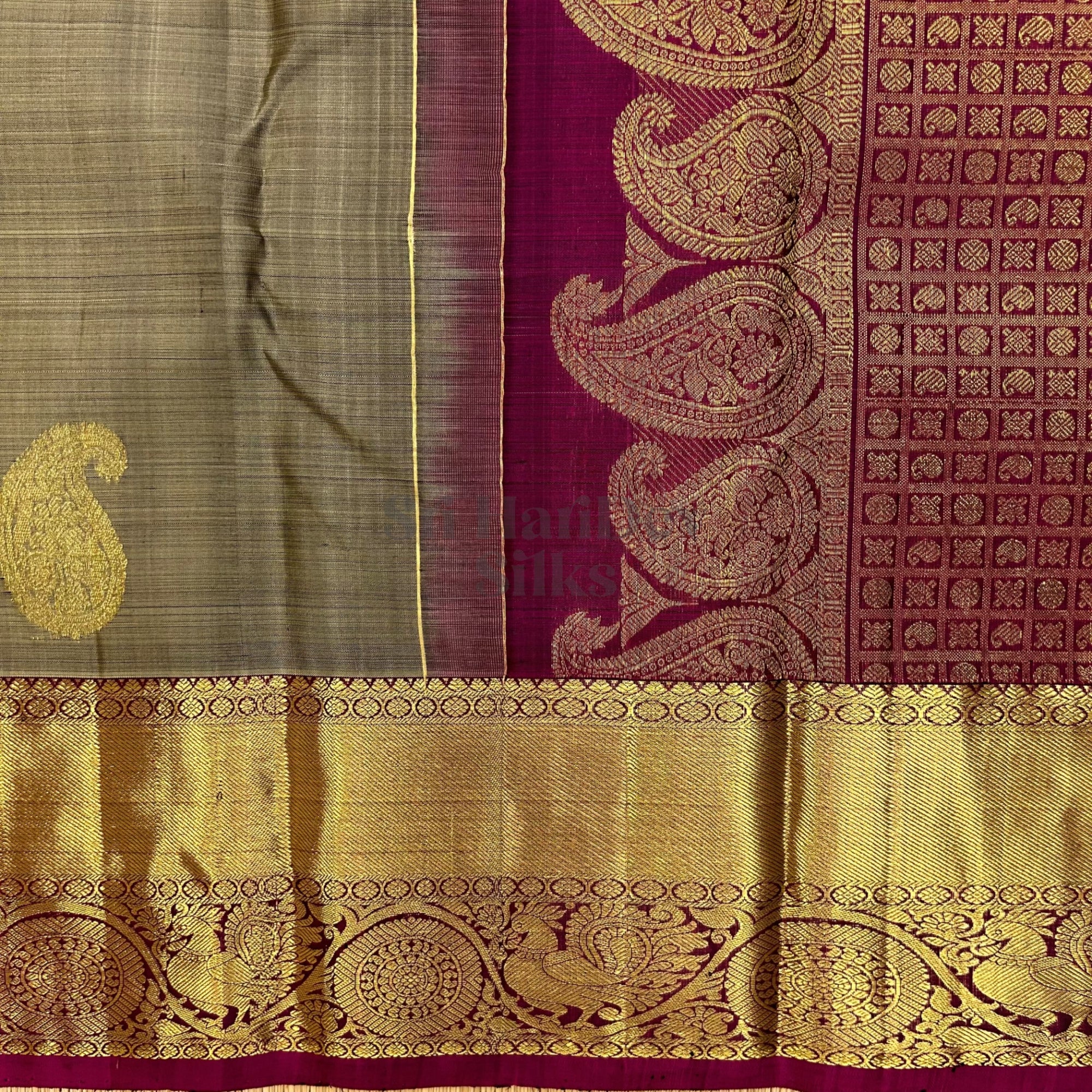 SHS7363 Kanchipuram Pure Handloom Silk Sari