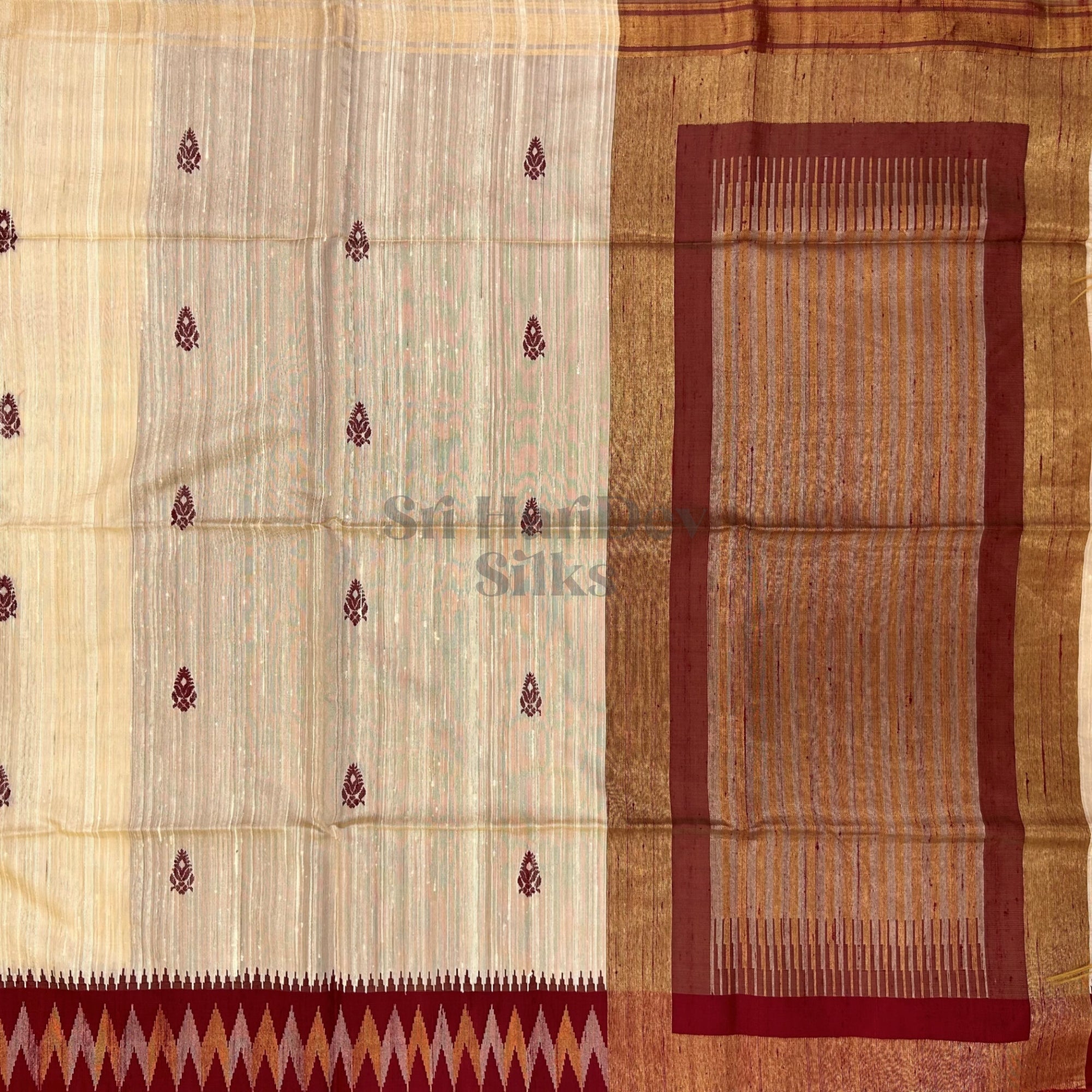 SHS8149 Pure Handloom Raw Silk Sari