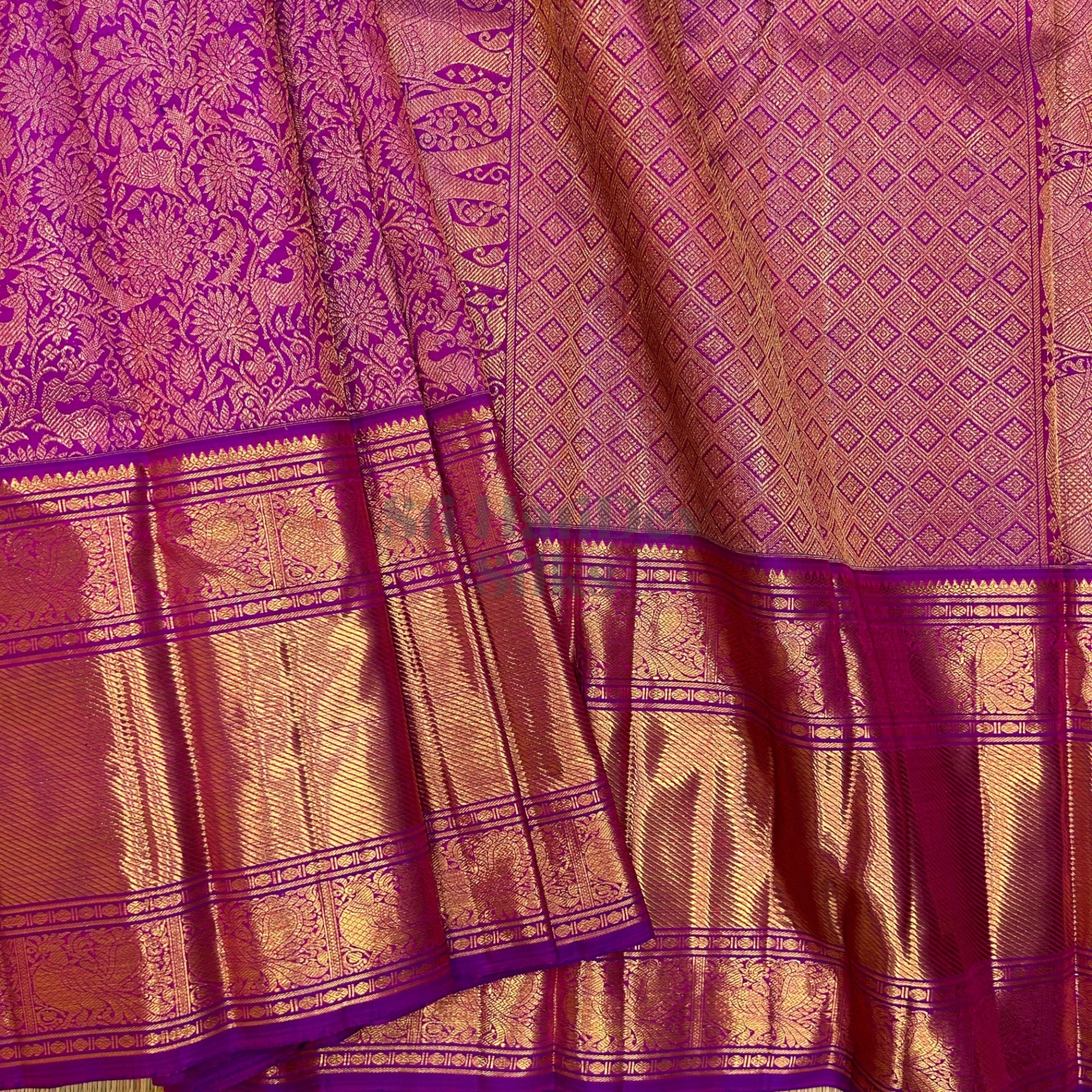 SHS8135 Kanchipuram Wedding Silk Sari
