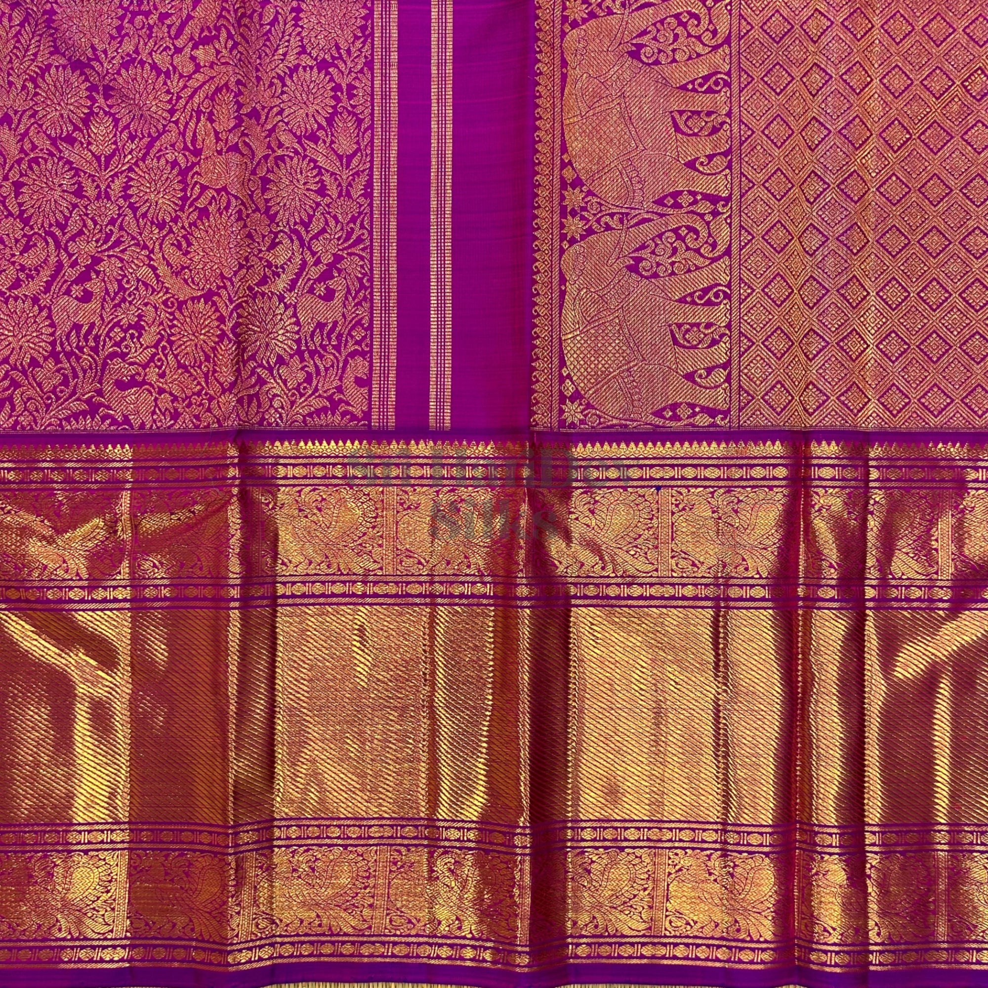 SHS8135 Kanchipuram Wedding Silk Sari