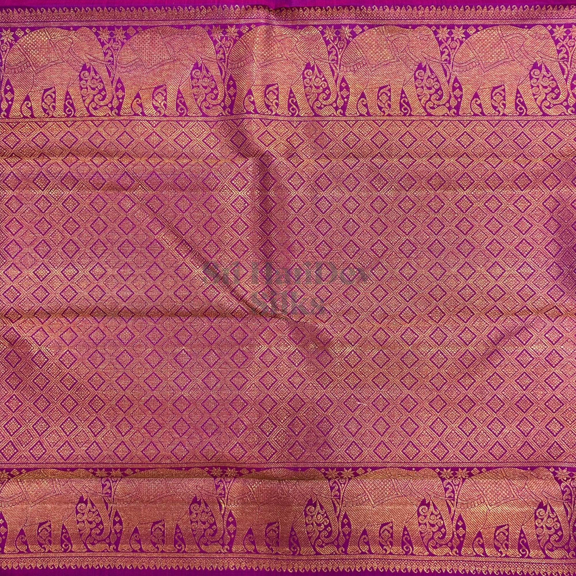 SHS8135 Kanchipuram Wedding Silk Sari