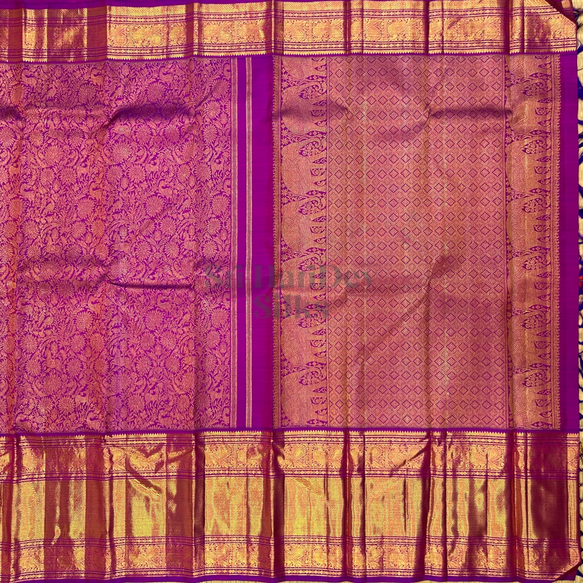 SHS8135 Kanchipuram Wedding Silk Sari