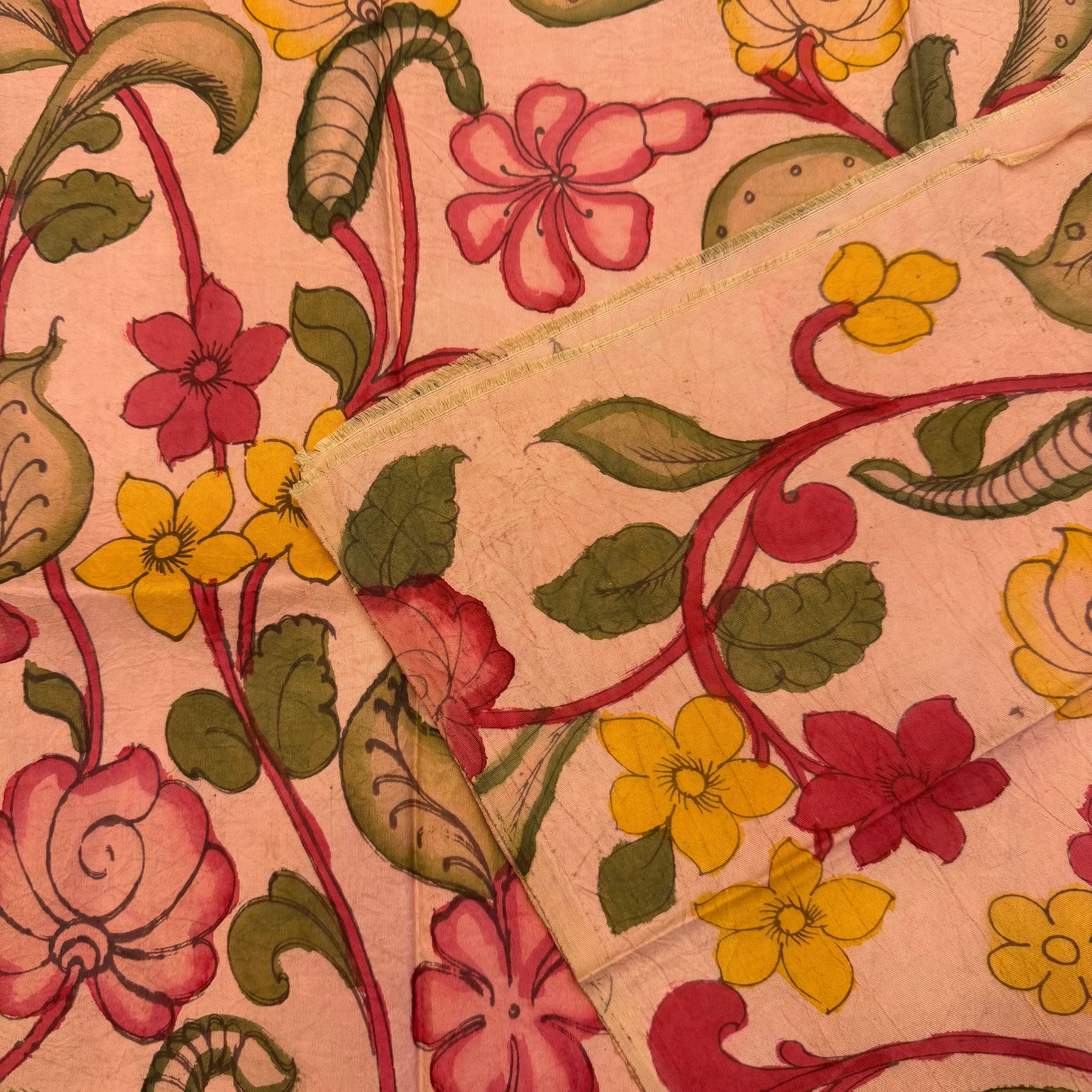 SHSKL01 Kanchipuram Hand painted kalamkari Silk Blouse