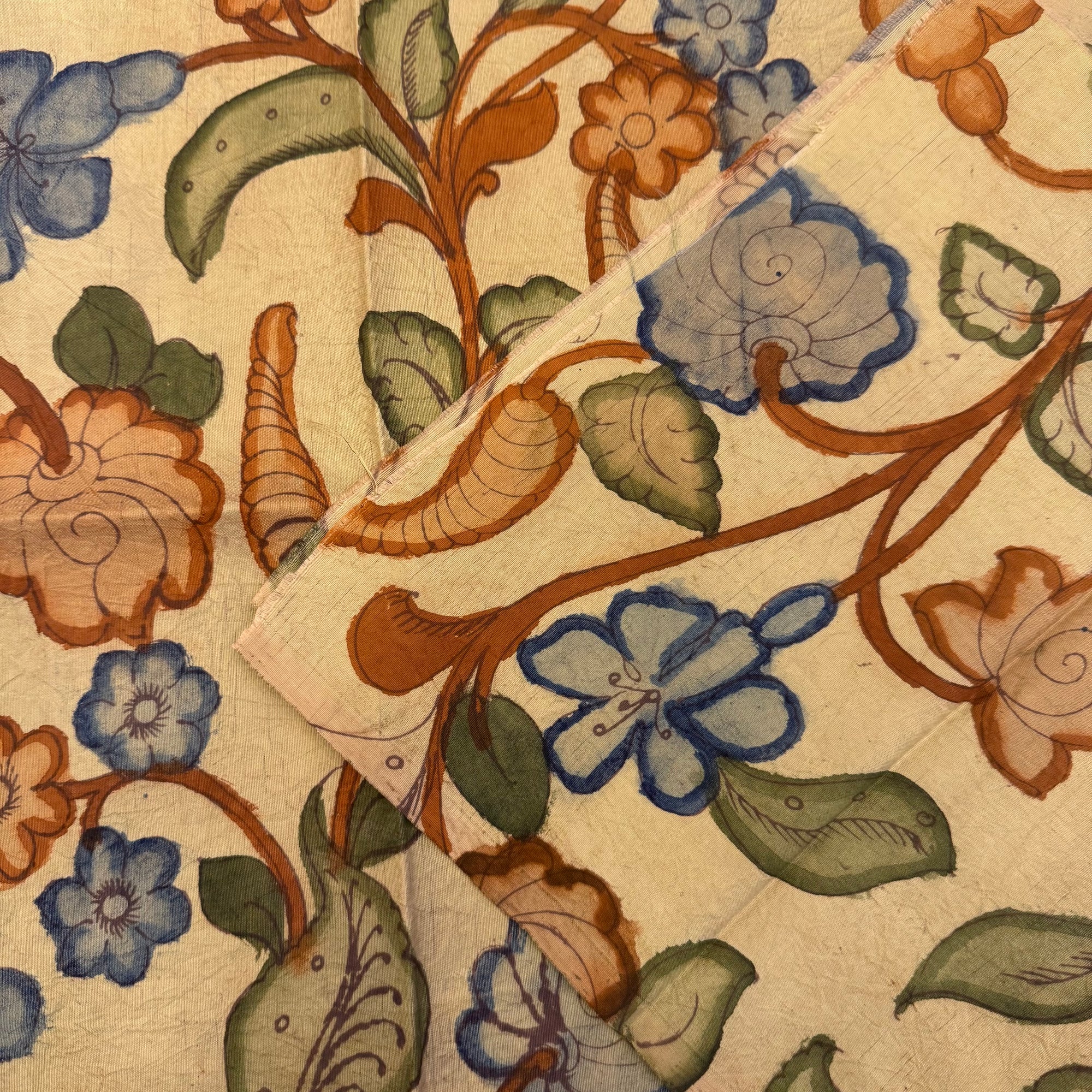 SHSKAL02 Kanchipuram Hand painted kalamkari Silk Blouse