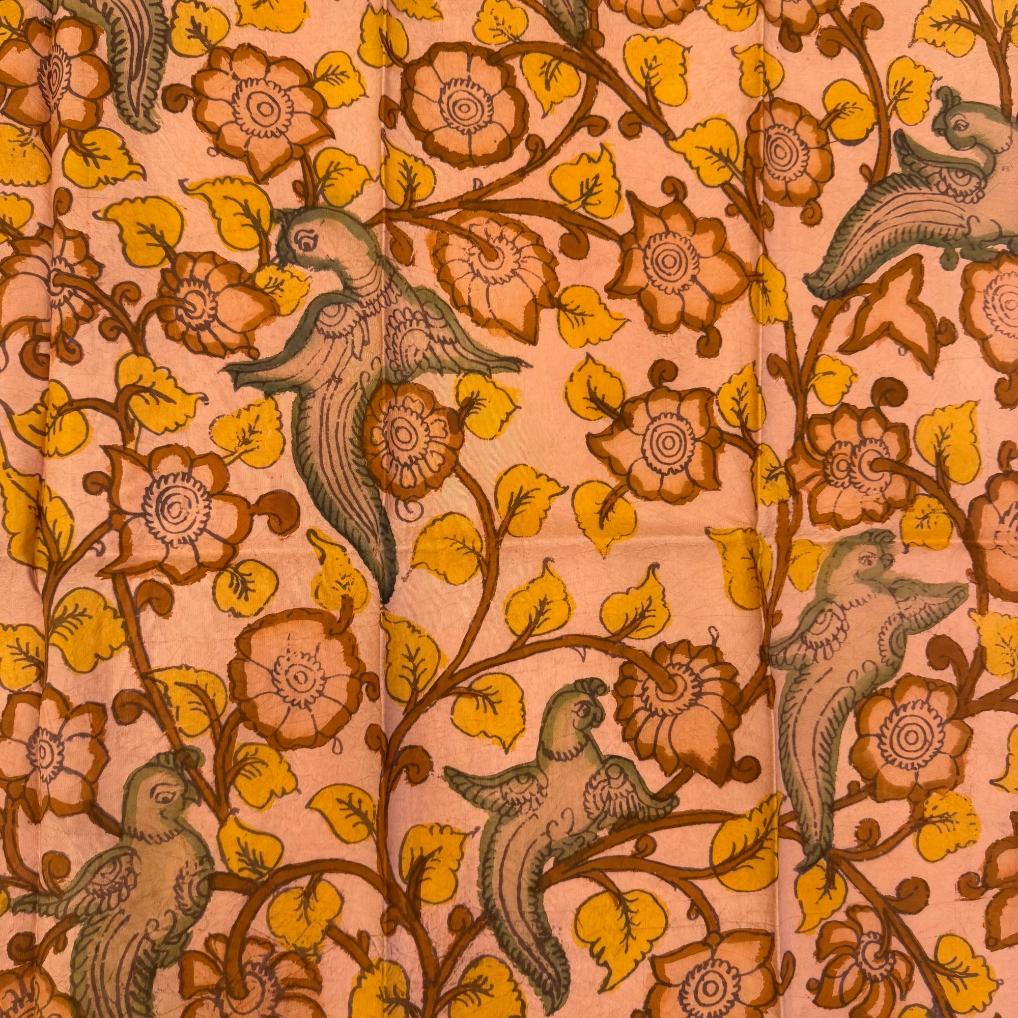 SHSKAL03 Kanchipuram Hand painted kalamkari Silk Blouse