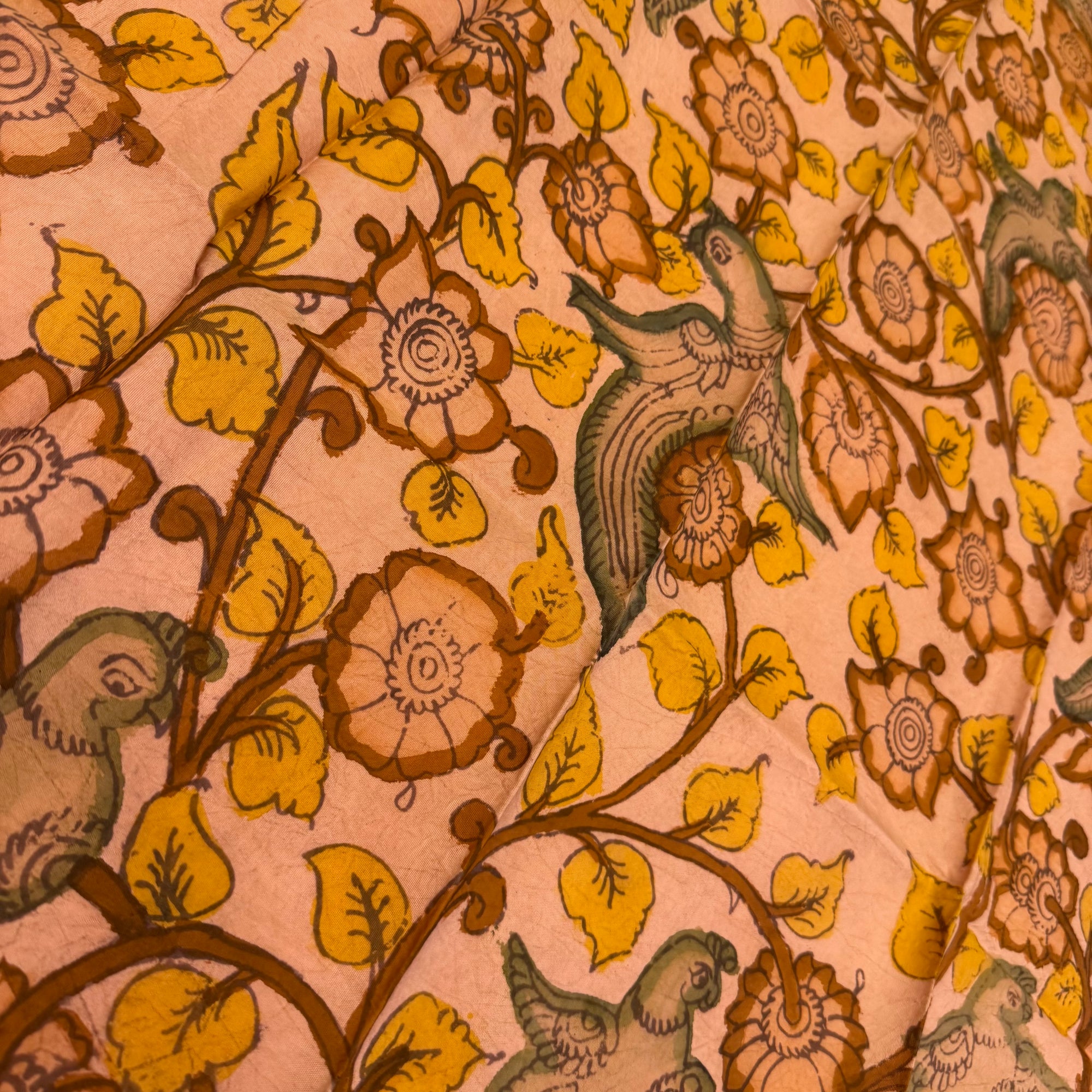 SHSKAL03 Kanchipuram Hand painted kalamkari Silk Blouse