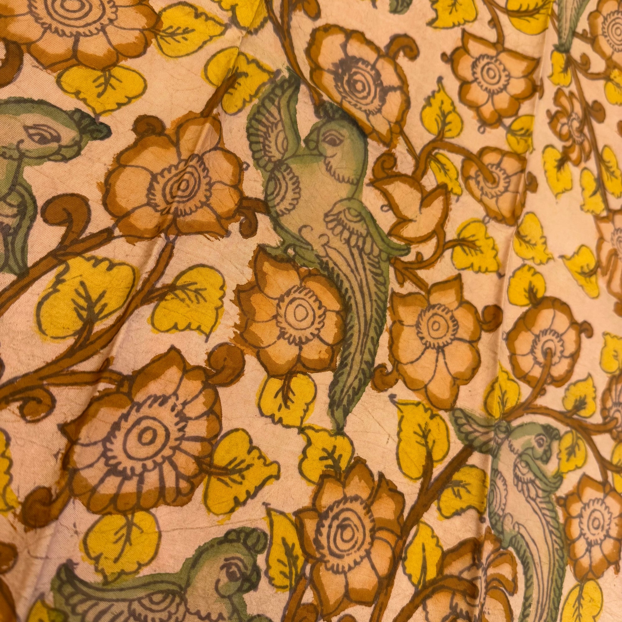 SHSKAL03 Kanchipuram Hand painted kalamkari Silk Blouse