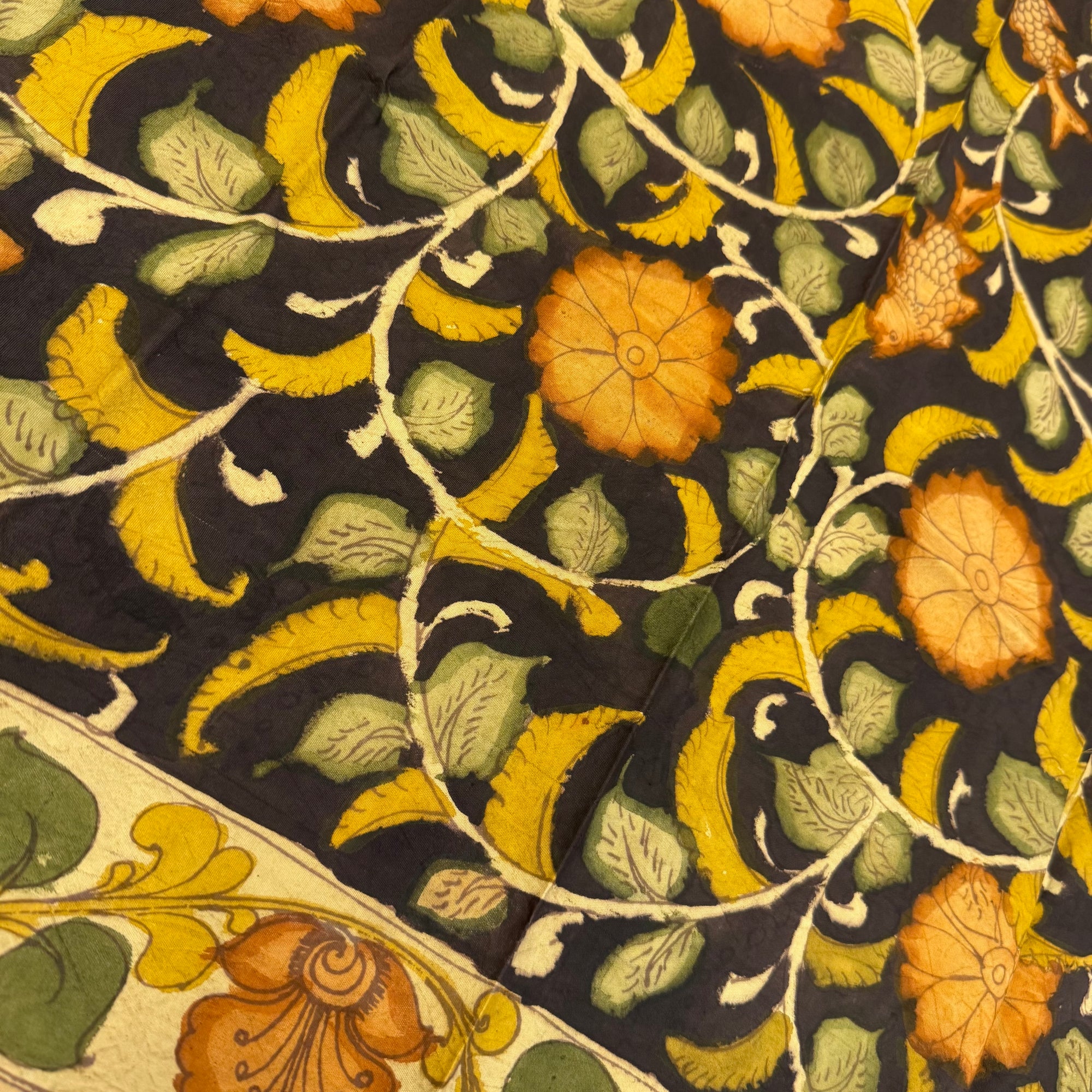 SHSKAL05 Kanchipuram Hand Painted kalamkari Silk Blouse