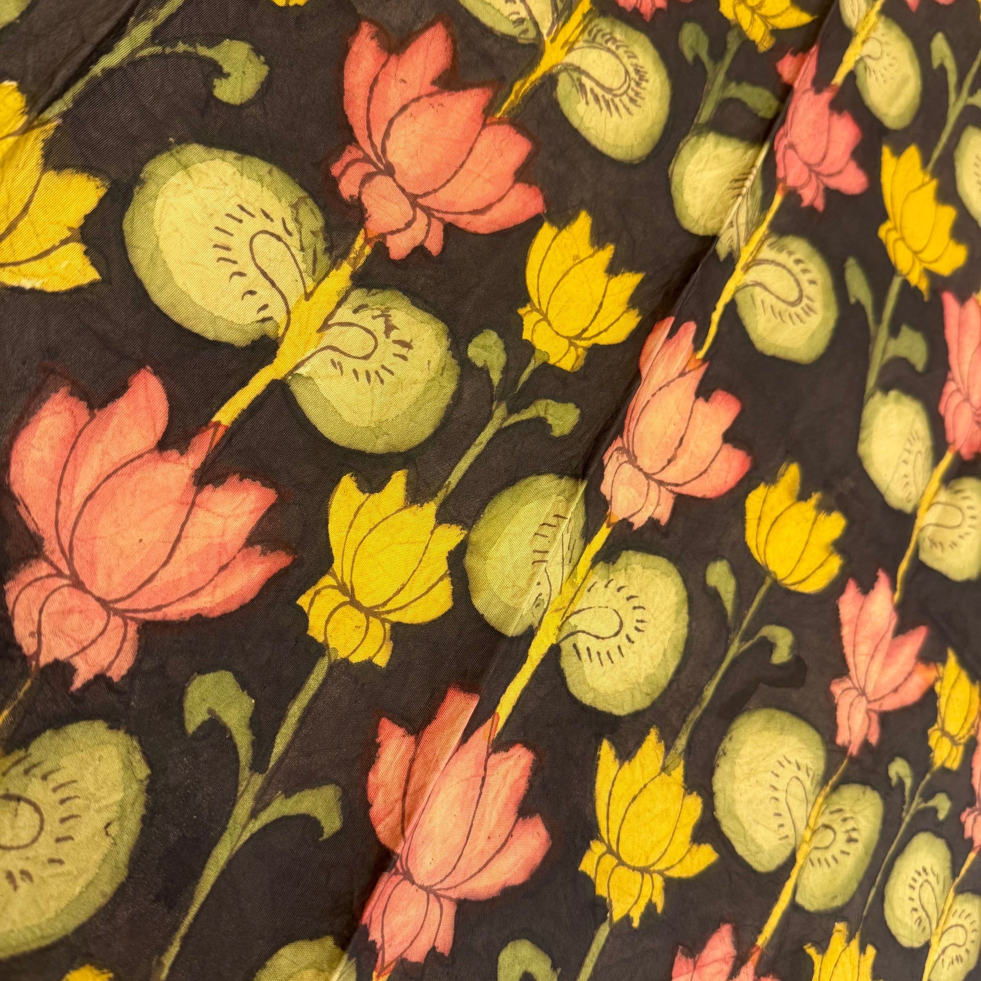 SHSKAL08 Kanchipuram Hand Painted kalamkari Silk Blouse