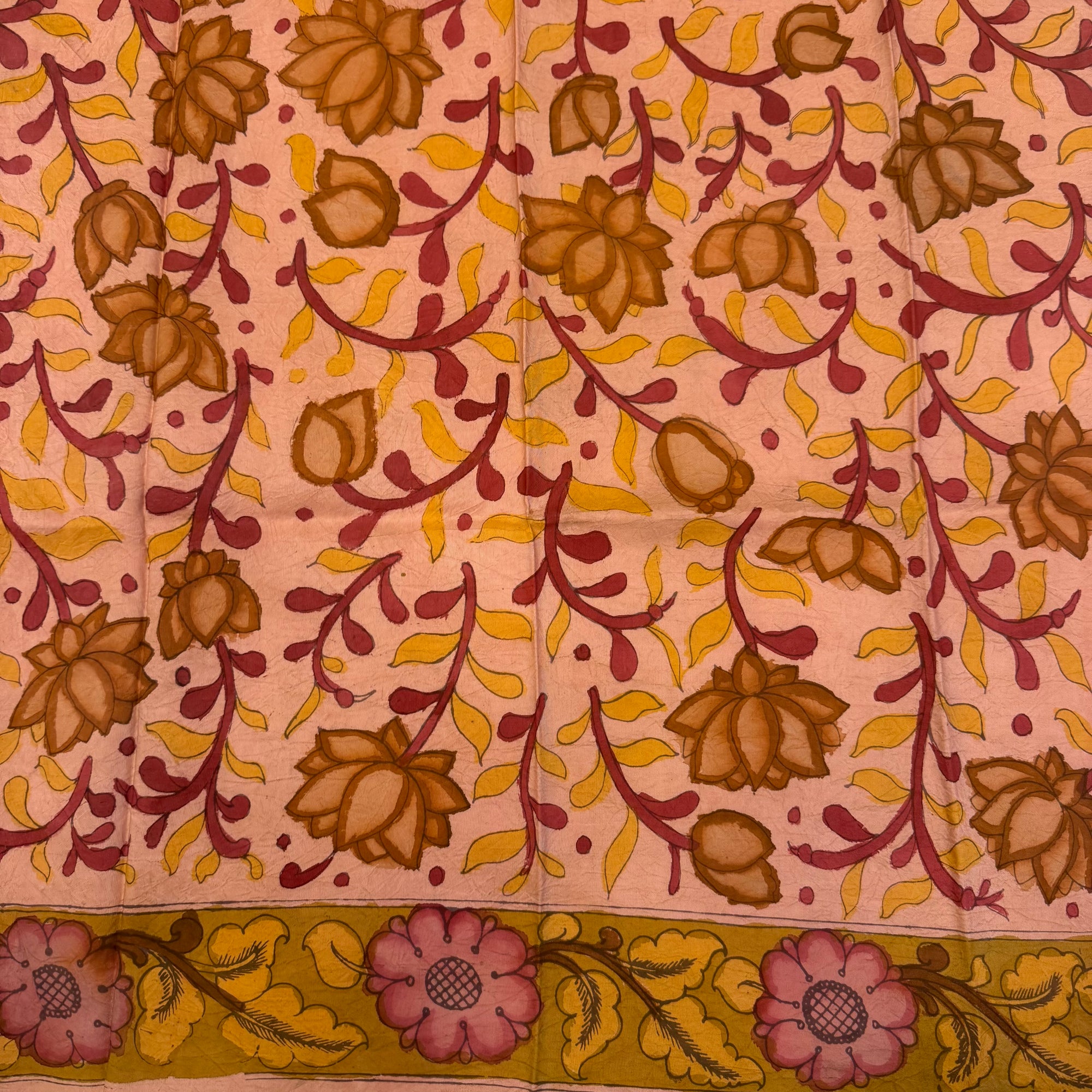 SHSKAL09 Kanchipuram Hand Painted kalamkari Silk Blouse