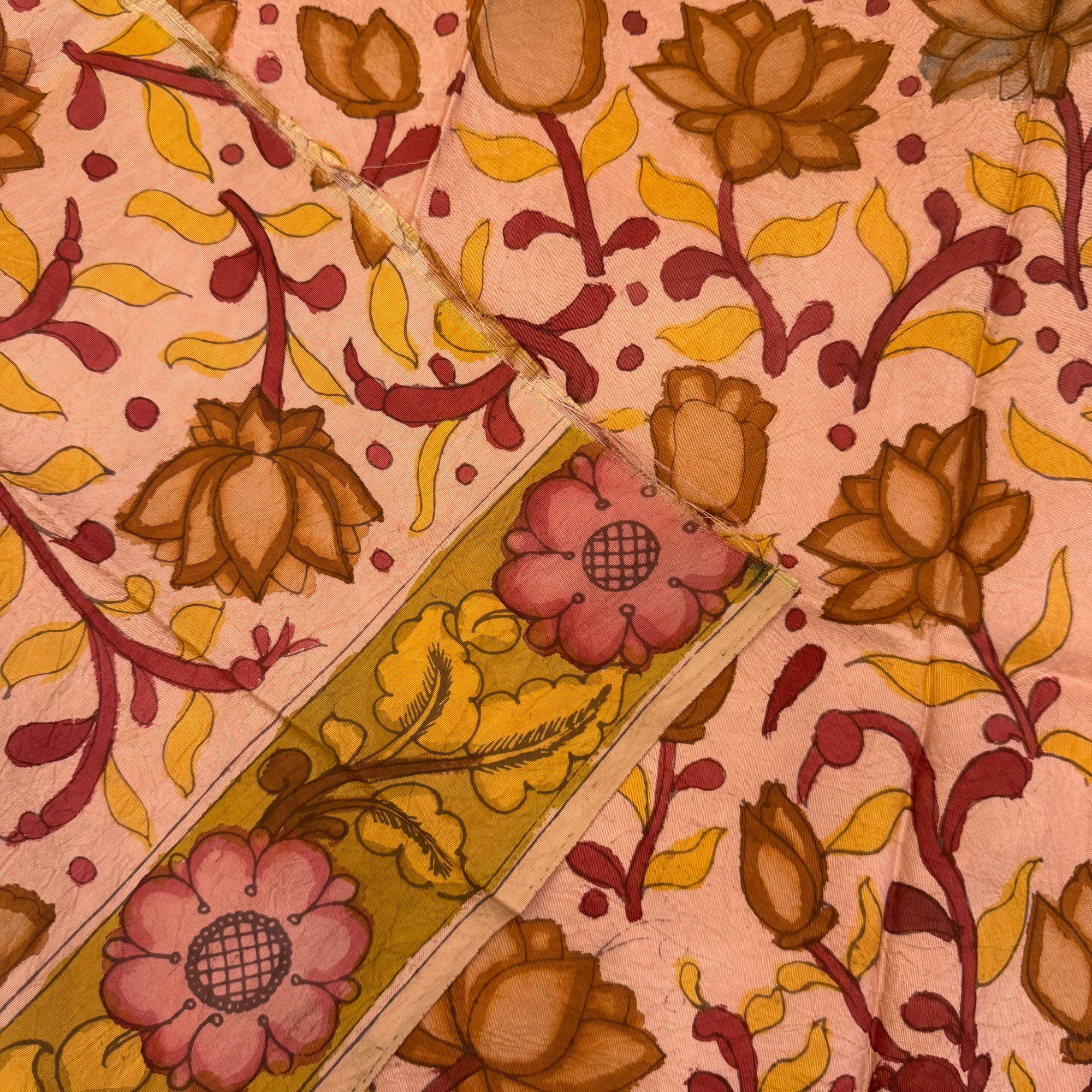 SHSKAL09 Kanchipuram Hand Painted kalamkari Silk Blouse