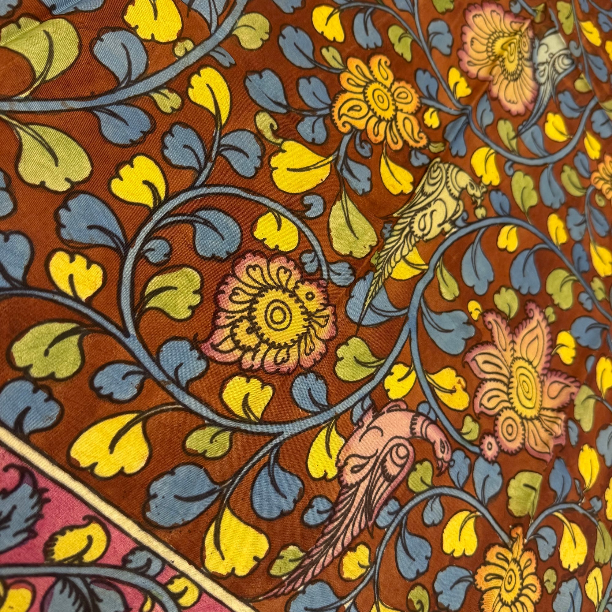 SHSKAL11 Kanchipuram Hand Painted kalamkari Silk Blouse